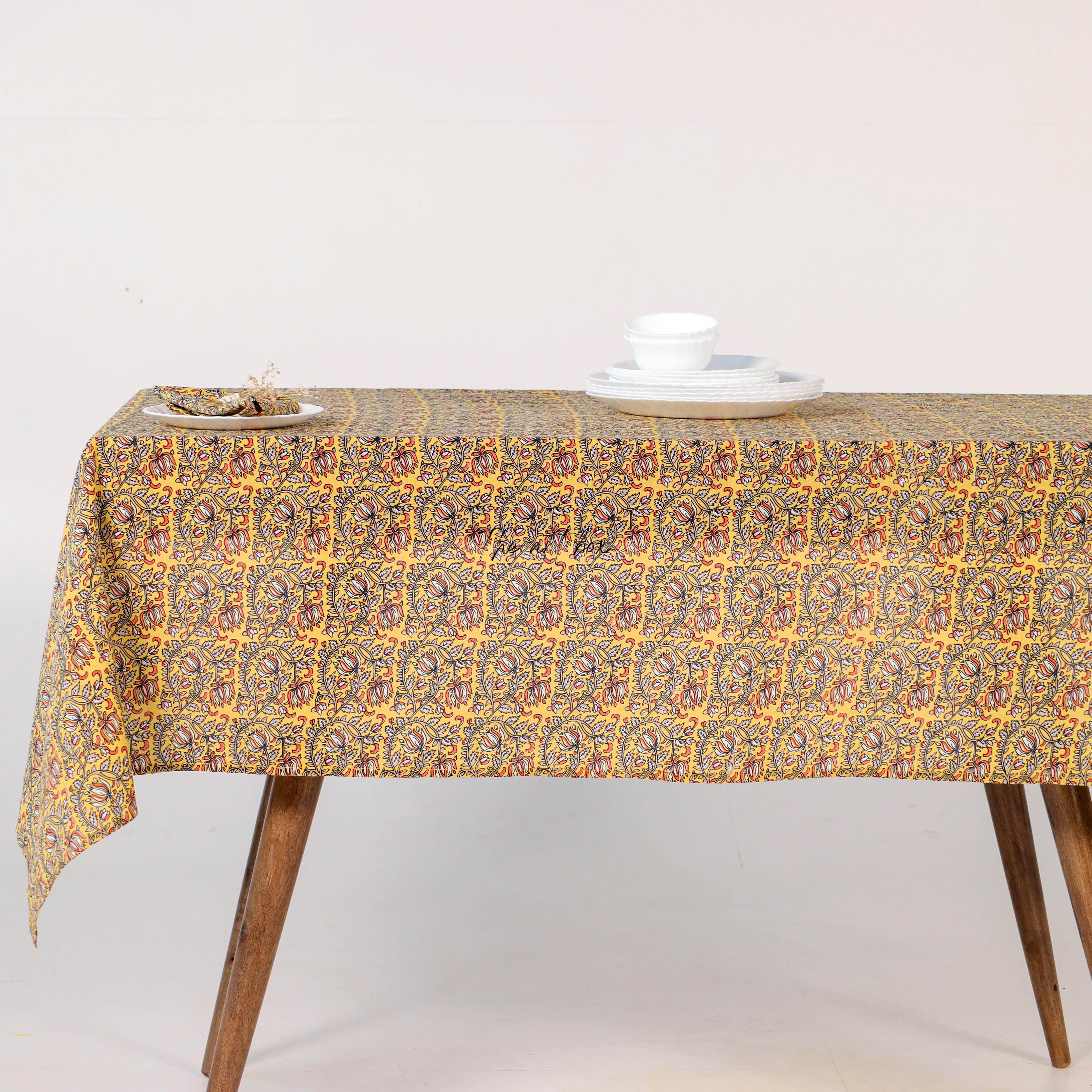 Yellow Geometric Tablecloth