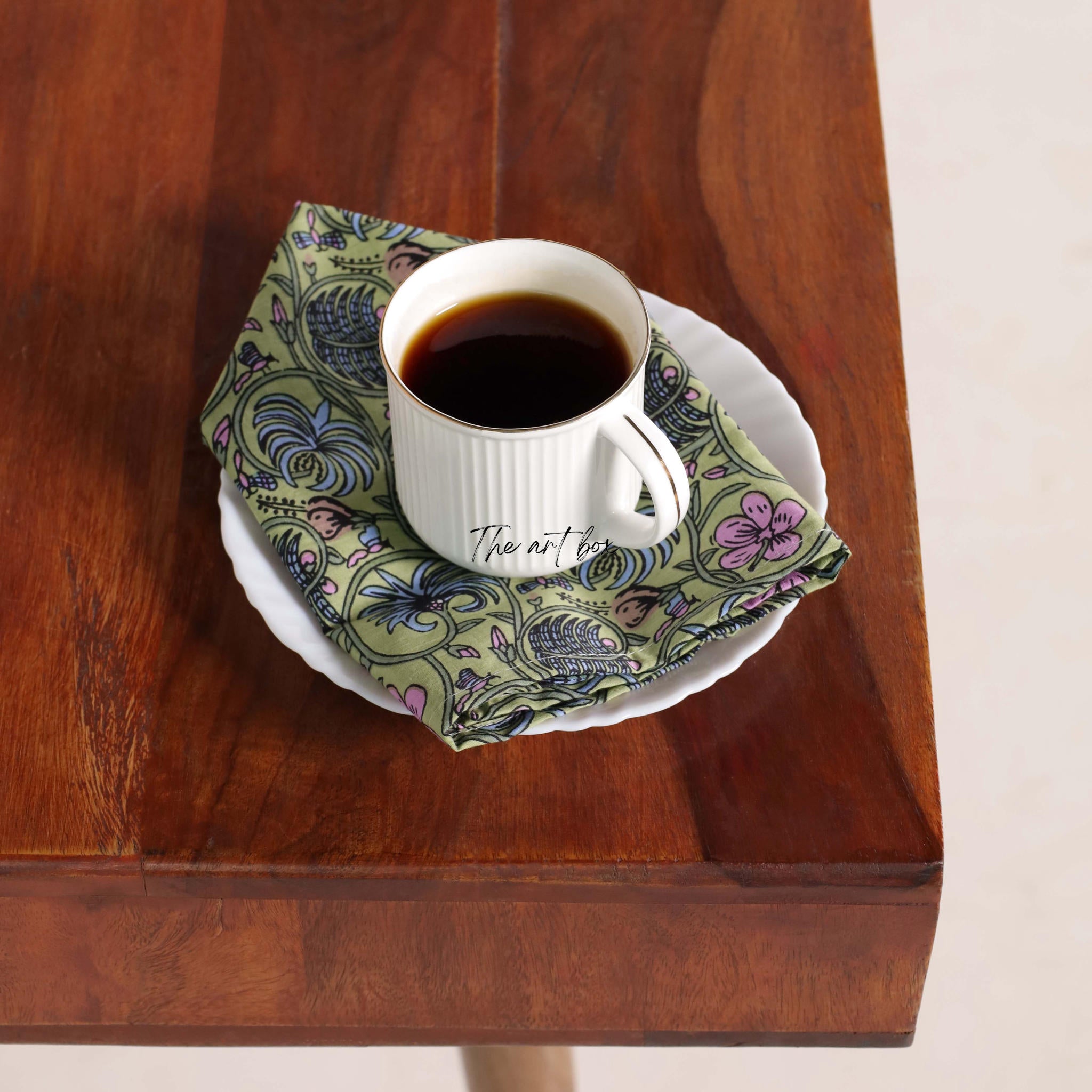 Wheat Cotton Floral Table Napkins
