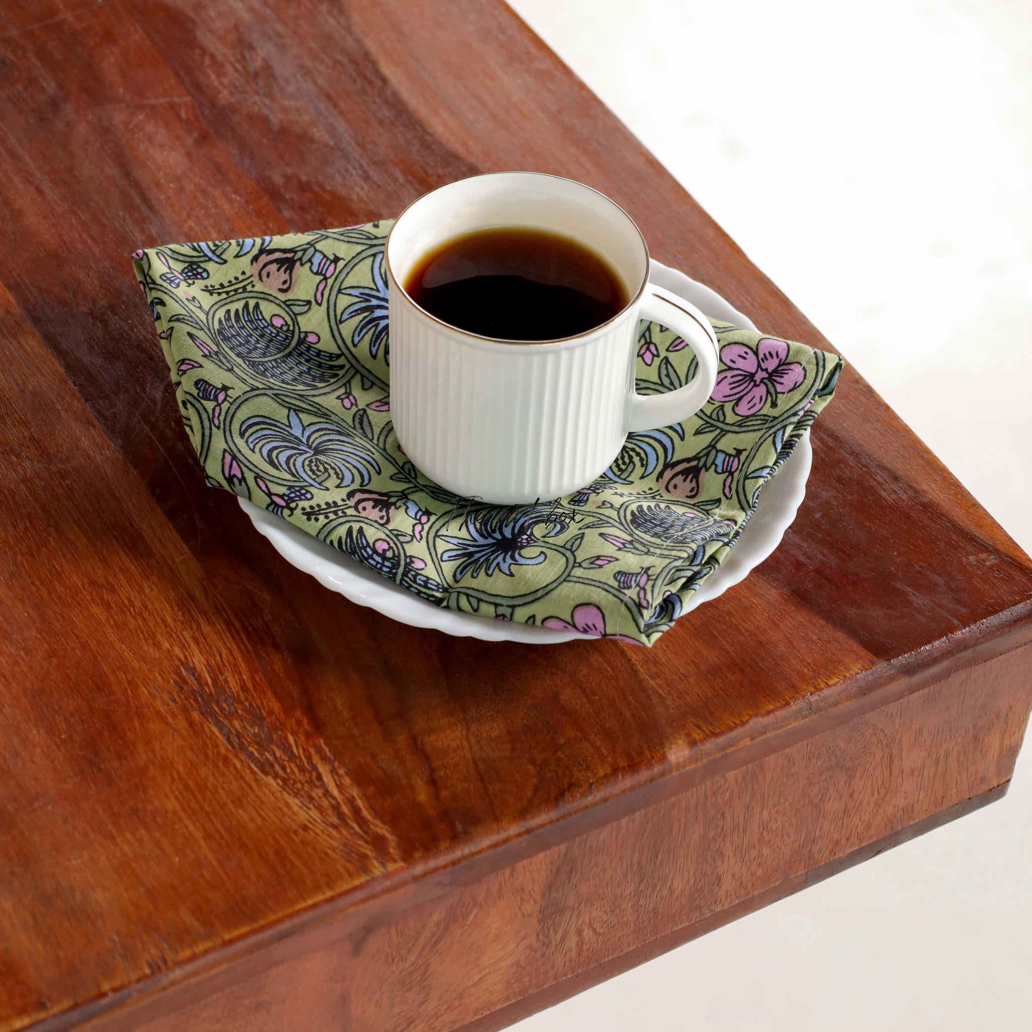 Wheat Cotton Floral Table Napkins