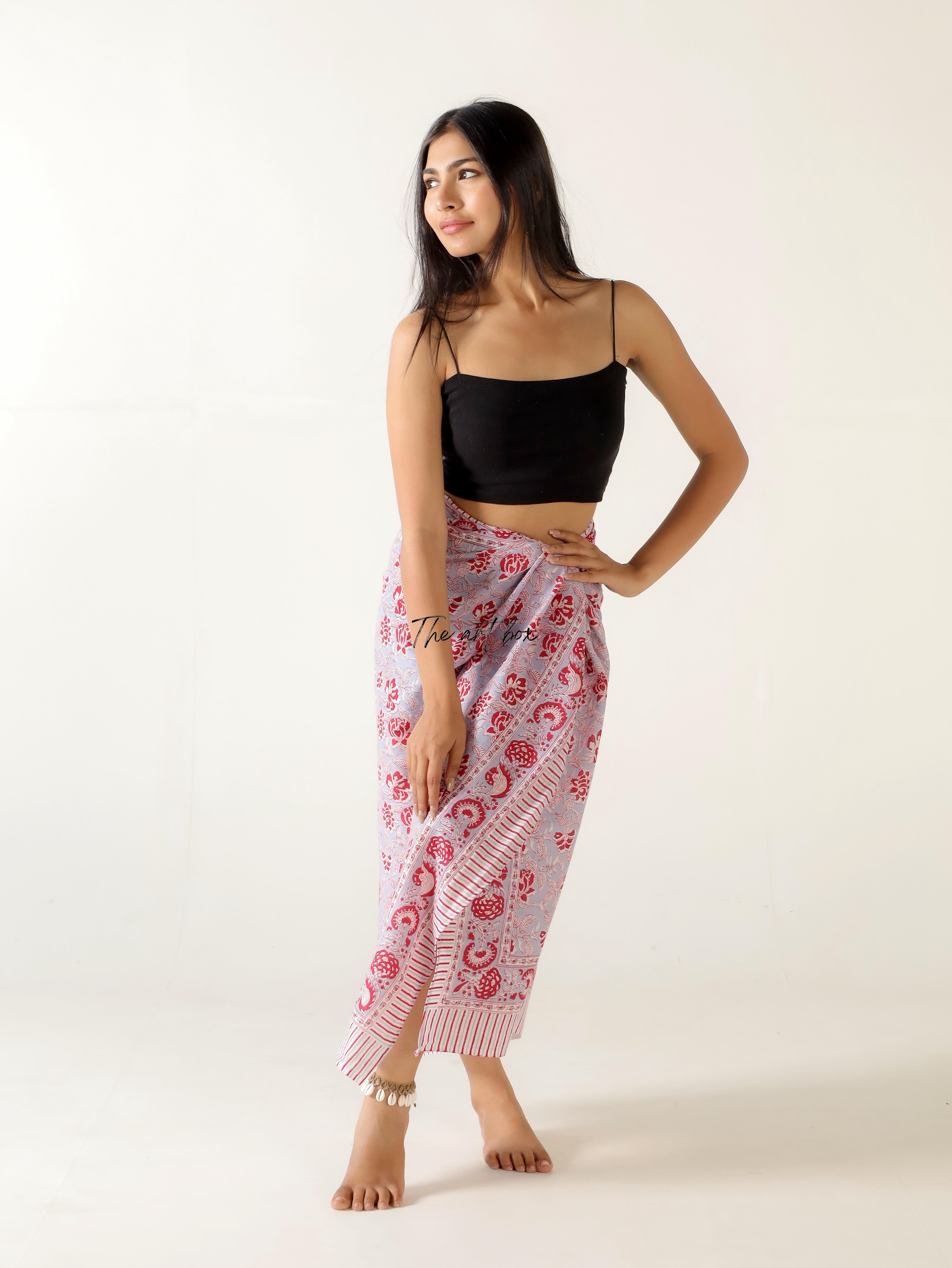 Tropical Paradise Floral Sarong Pareo for Beach Chic