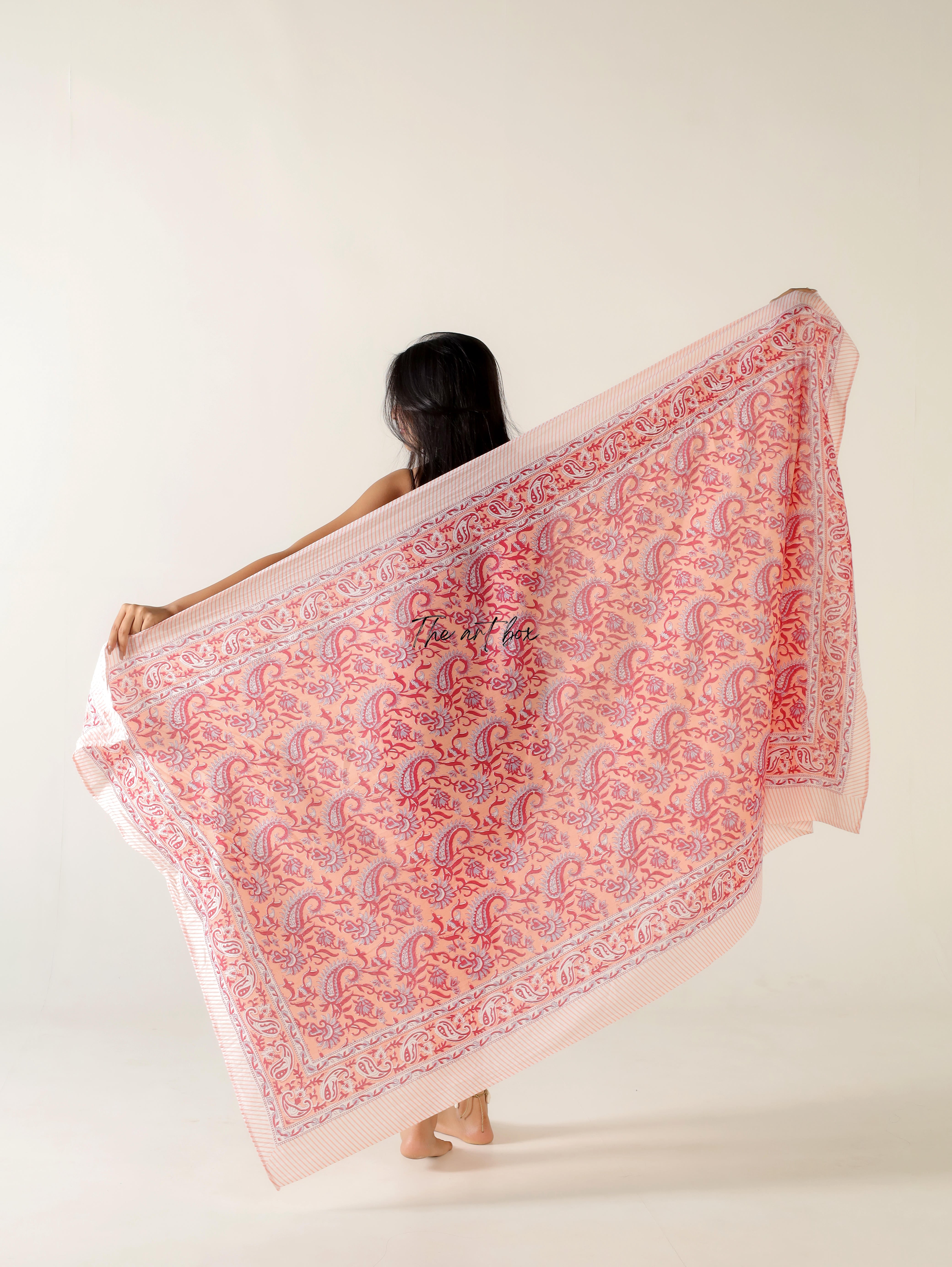 Botanical Bliss Cotton Floral Sarong Pareo for Beach Lovers