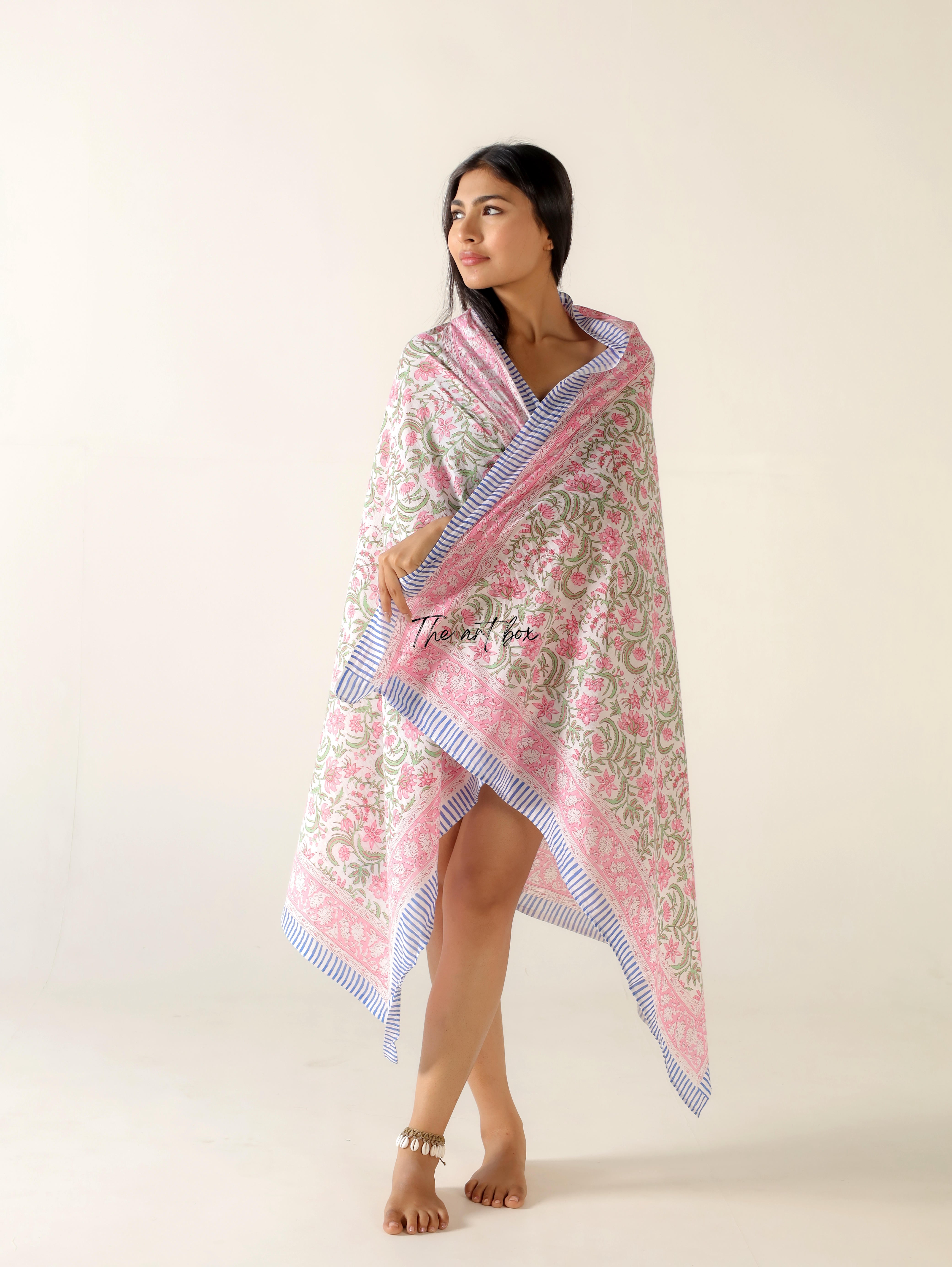 Island Escape Cotton Floral Sarong Pareo
