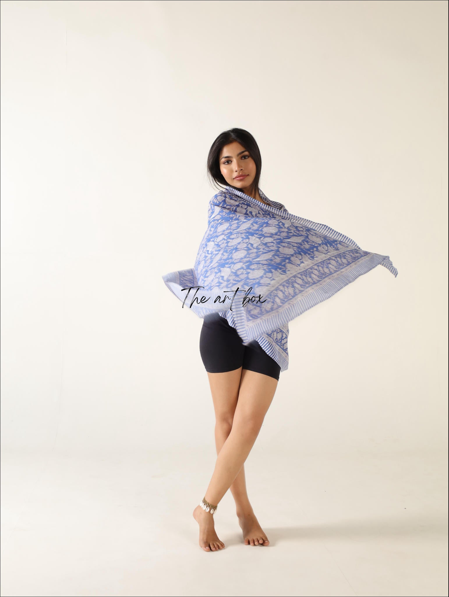 Floral Serenity Cotton Floral Sarong Pareo for Exotic Escapes