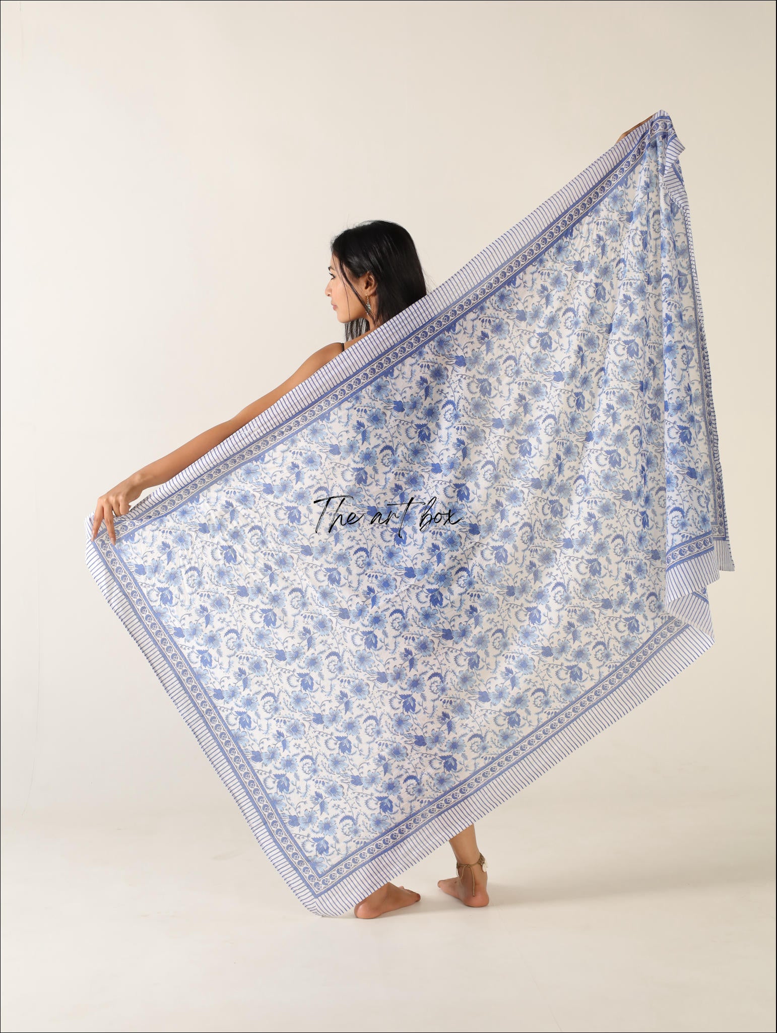 Beach Bloom Tropicana Twist Cotton Floral Sarong Pareo