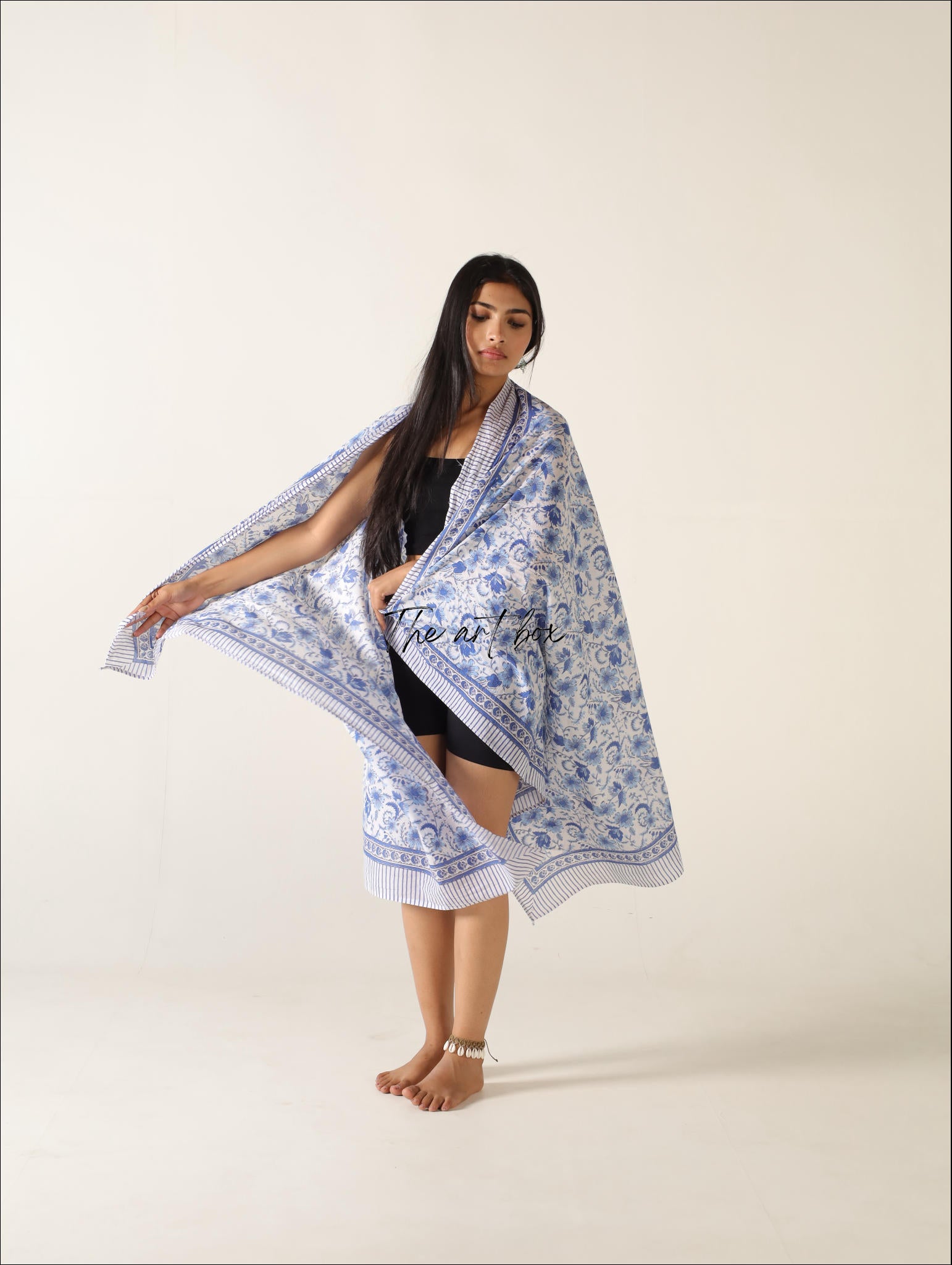 Beach Bloom Tropicana Twist Cotton Floral Sarong Pareo