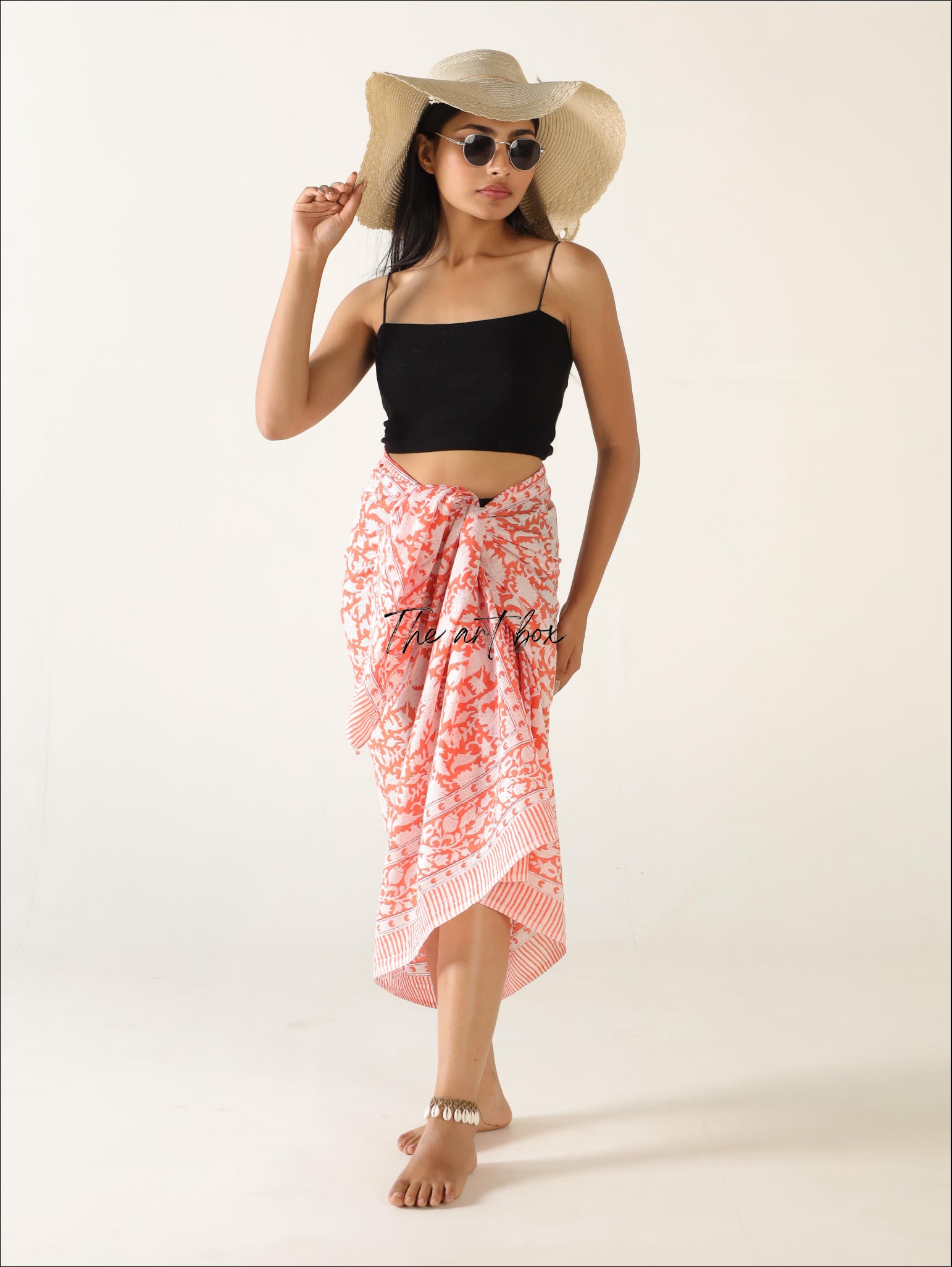 Island Chic Tropicana Twist Floral Sarong Pareo for Exotic Getaways