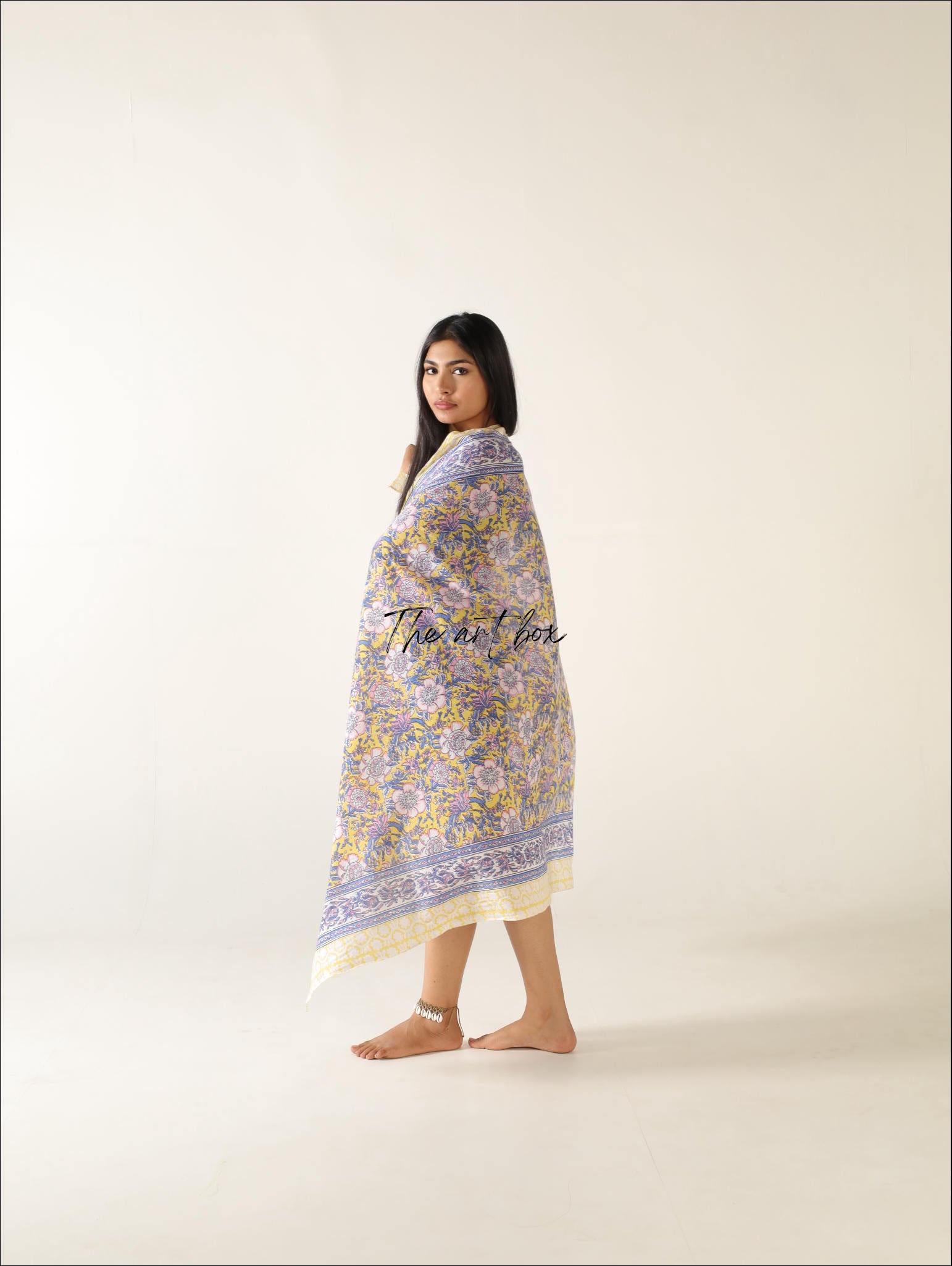 Tropical Elegance Tropicana Twist Cotton Floral Sarong Pareo