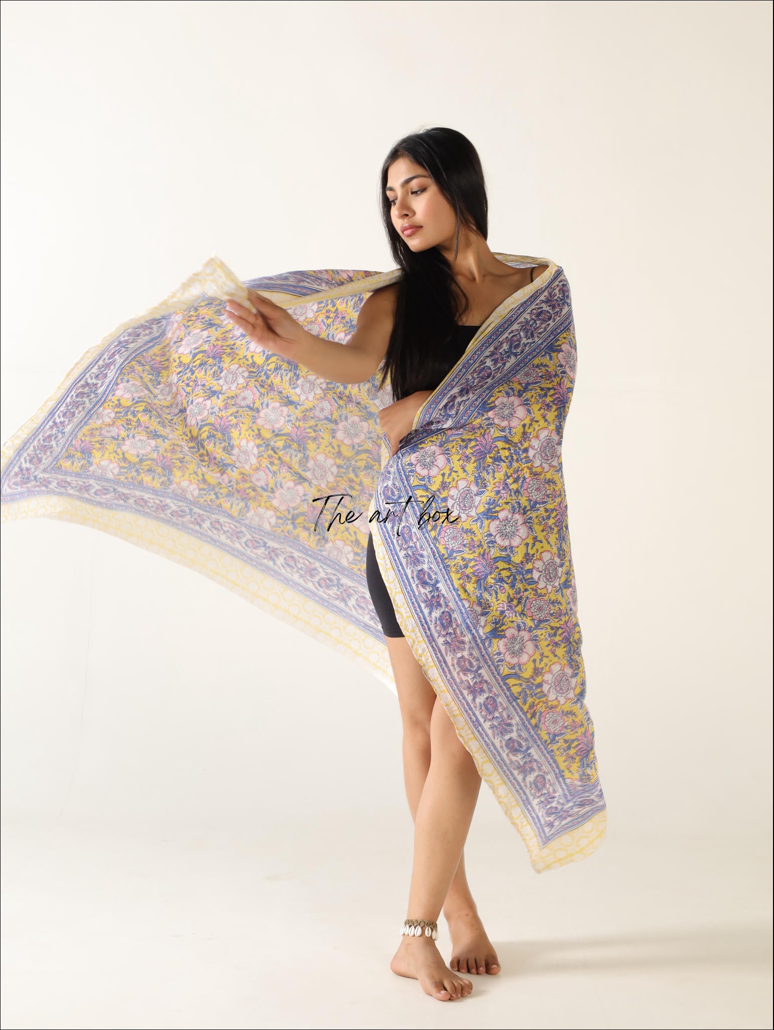 Tropical Elegance Tropicana Twist Cotton Floral Sarong Pareo