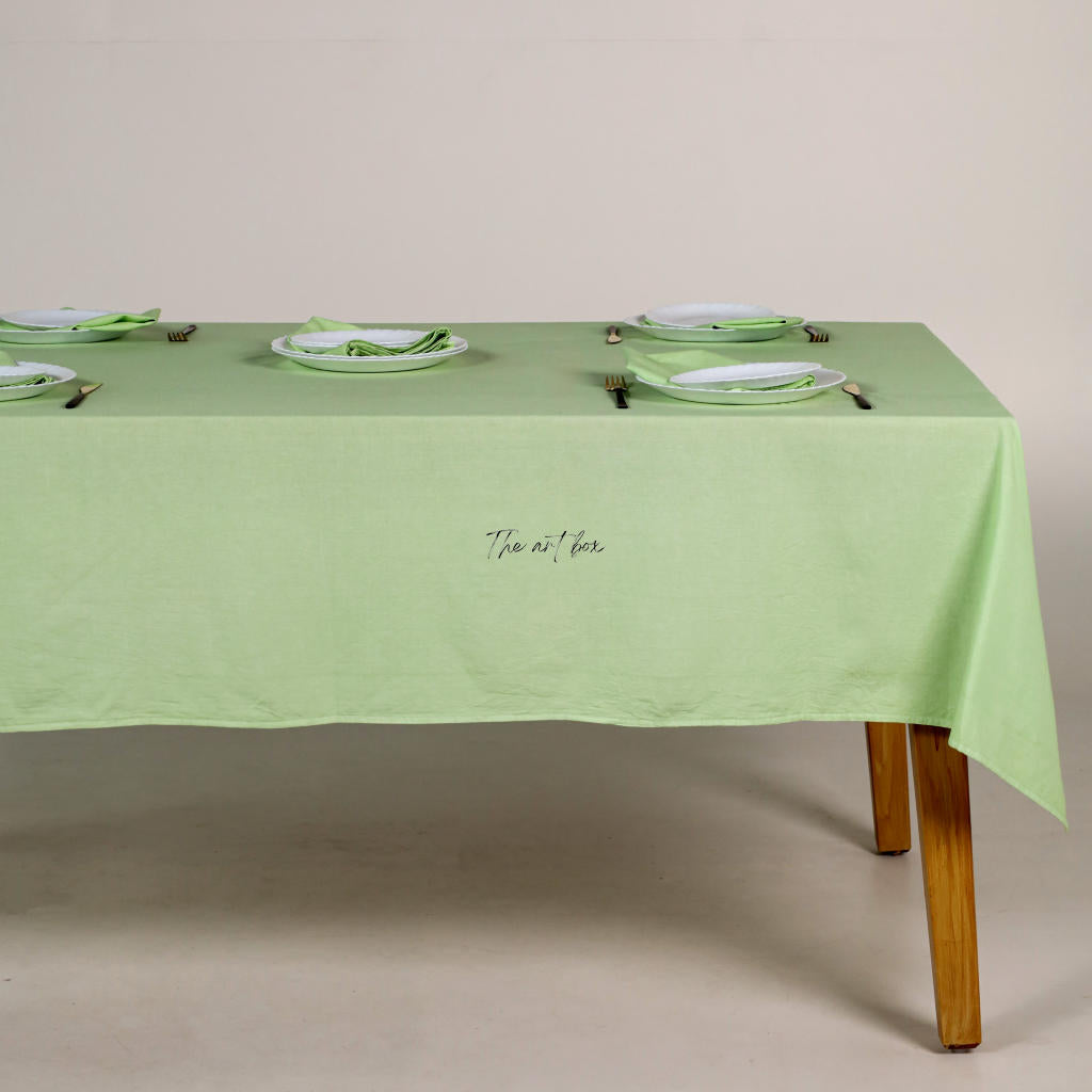 Lime Cotton Tablecloth
