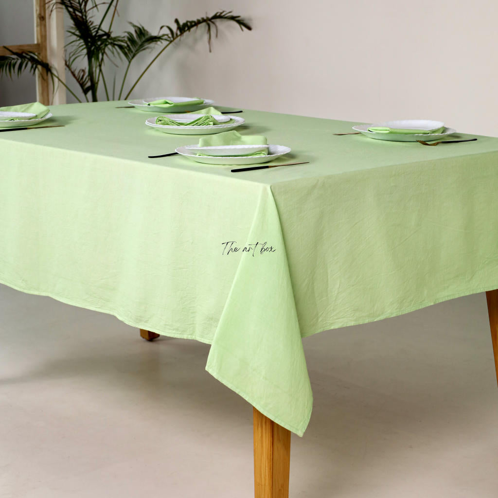 Lime Cotton Tablecloth