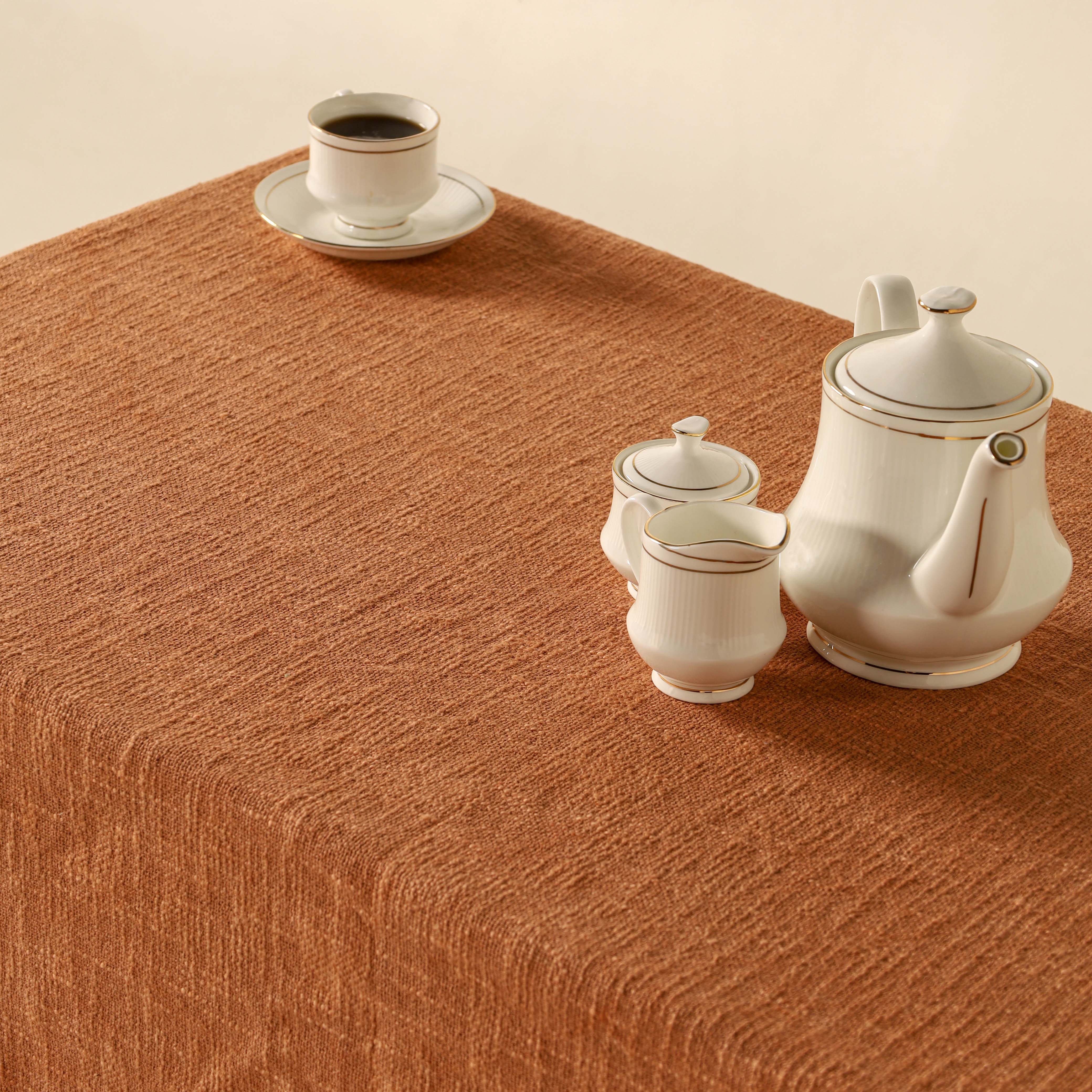 Rust Cotton Tablecloth