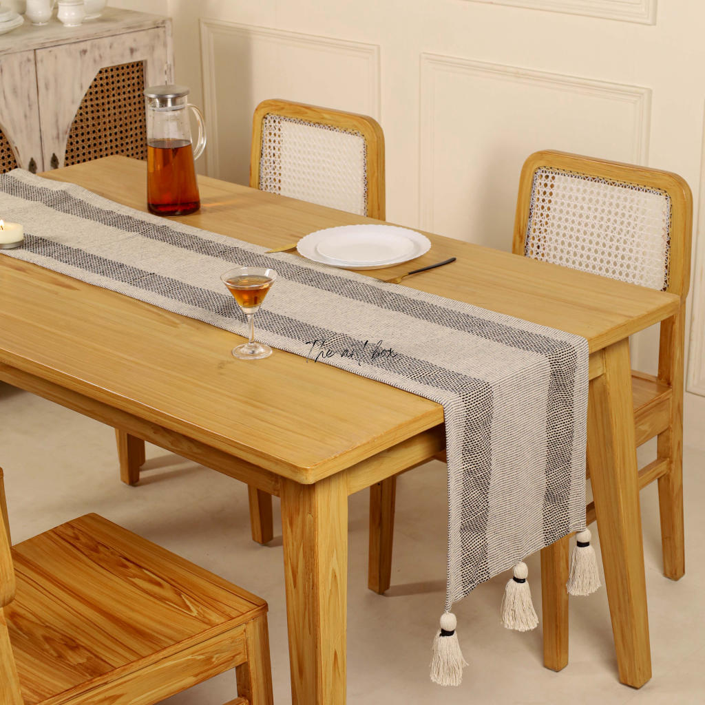 Striped Cotton Table Runner
