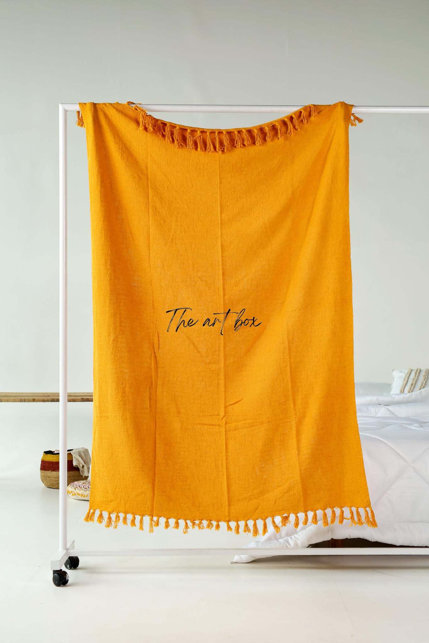 Orange Solid Color Throw