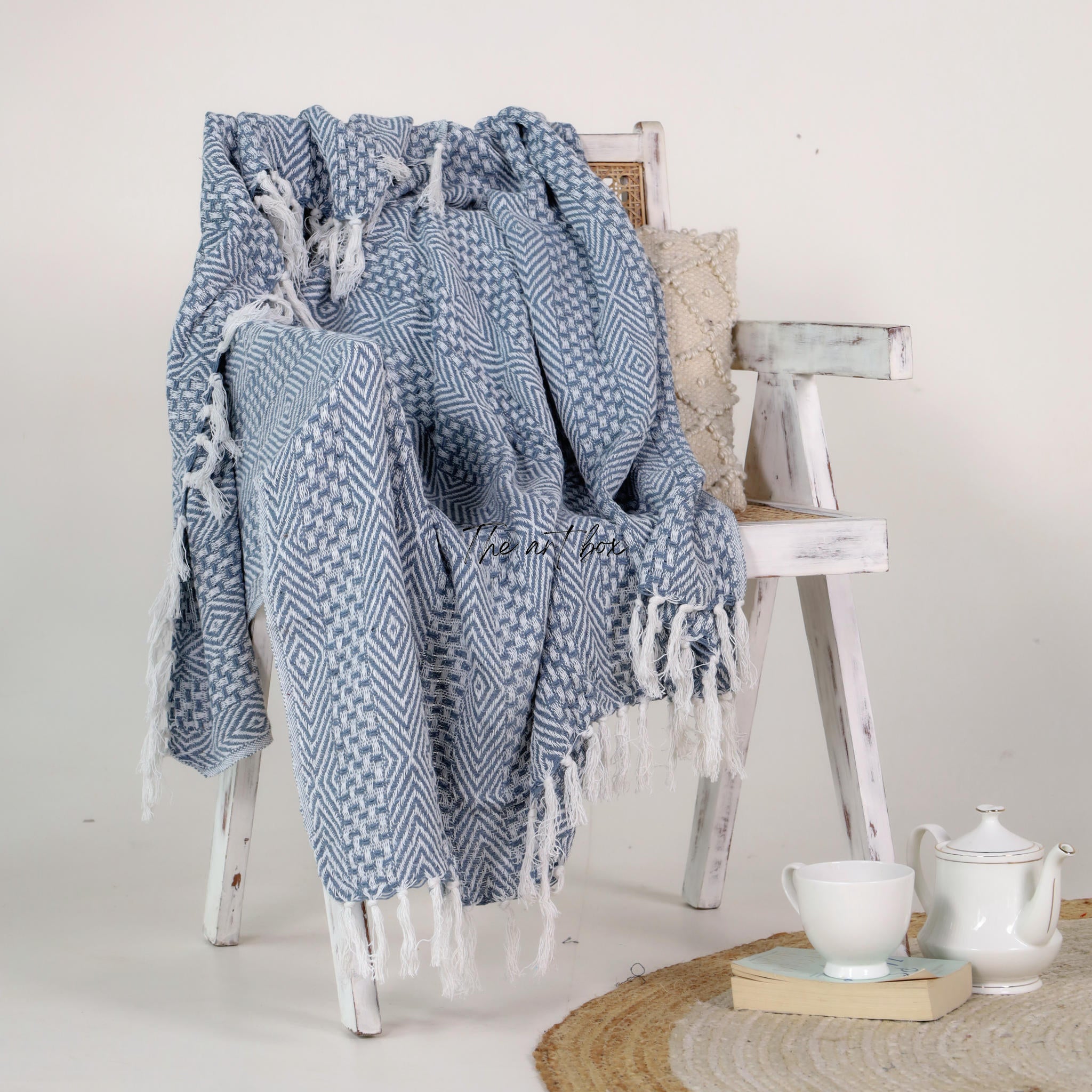 Geometric Hand Tufted Throw