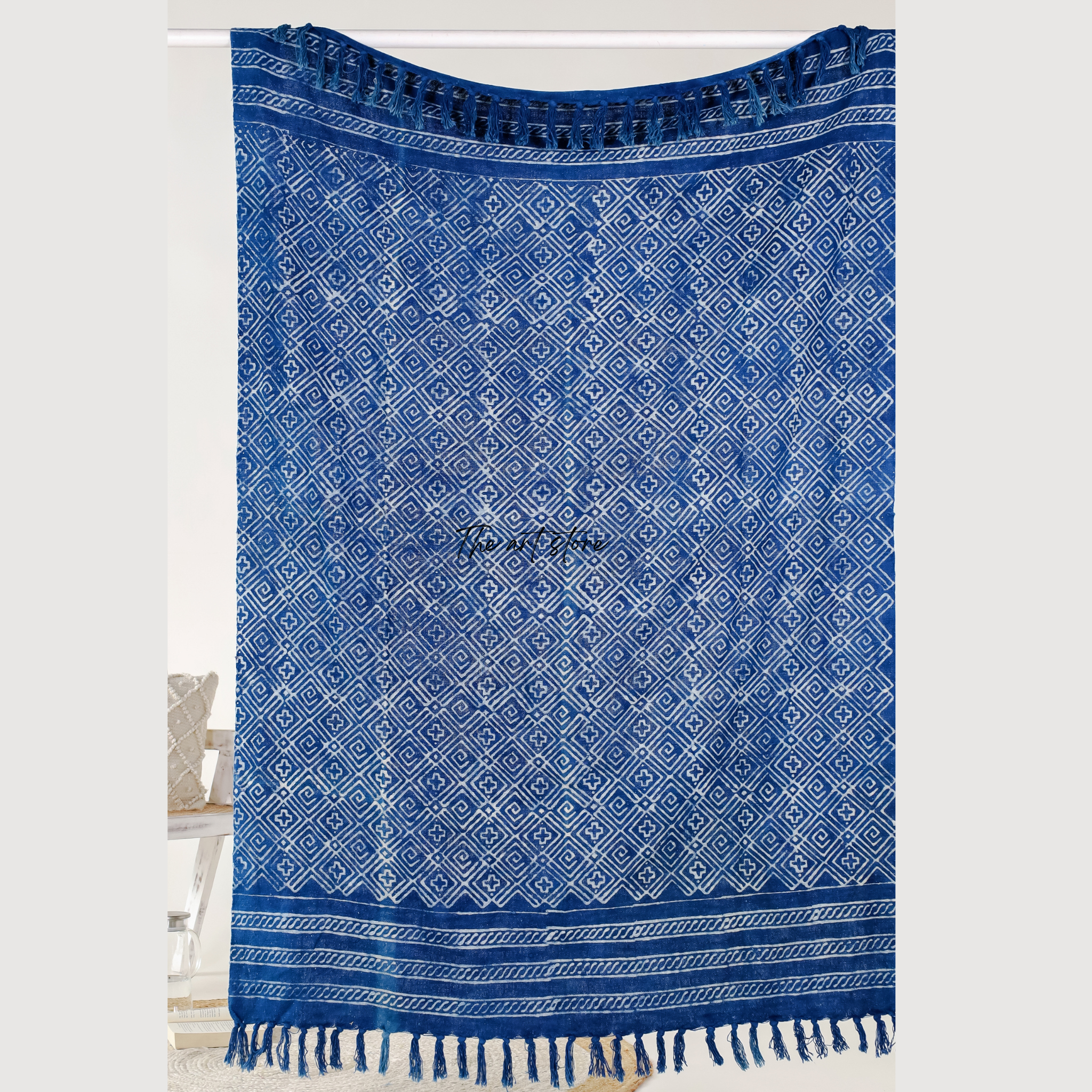 Genuine Indigo Print Throw