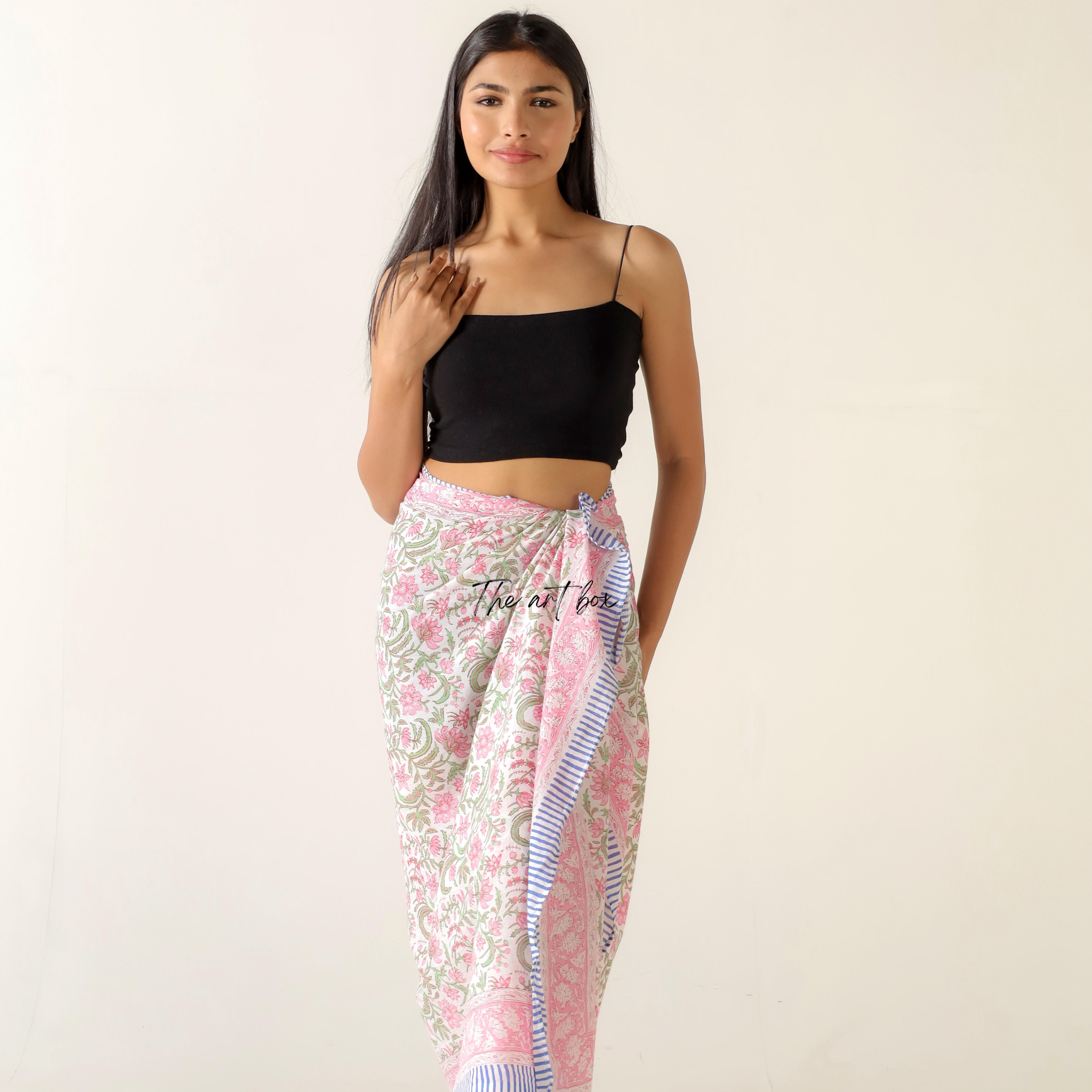 Island Escape Cotton Floral Sarong Pareo