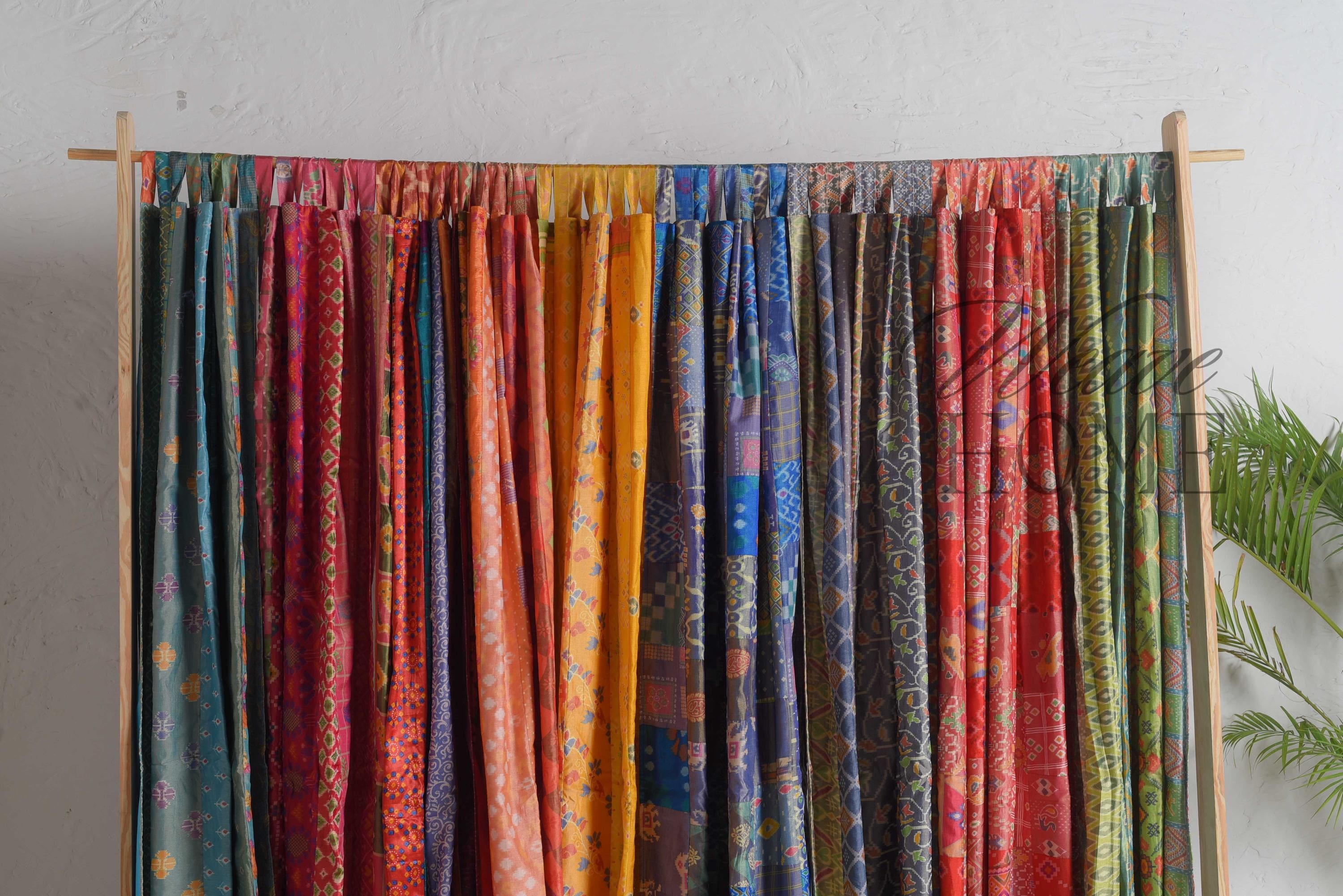 Silk Curtains EXPRESS SERVICE patchwork Drape for Bedroom Living Room, Dining Room Home Decor