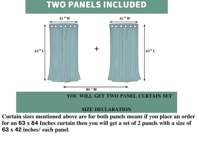 Vintage Gauze Linen Curtains Bohemian Fade Weave Drapery, Custom Size Panels Set, Door Window Valance 5 Color Options.