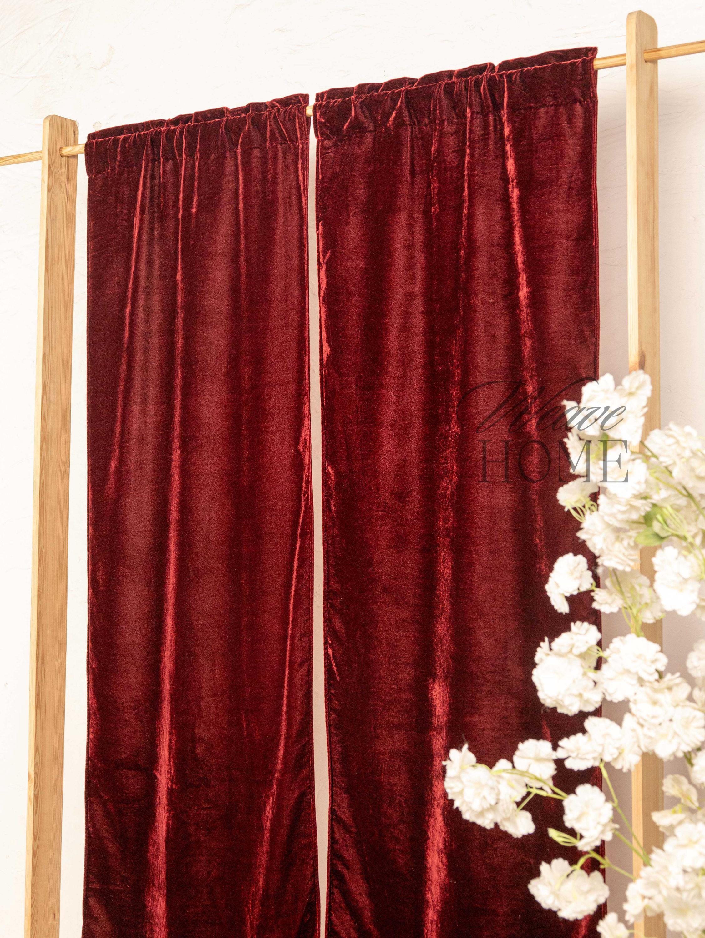Luxury Velvet Story Curtains for Living Room Bedroom Heavy Soft Cabin- Door Curtains Valance (1 Panel )