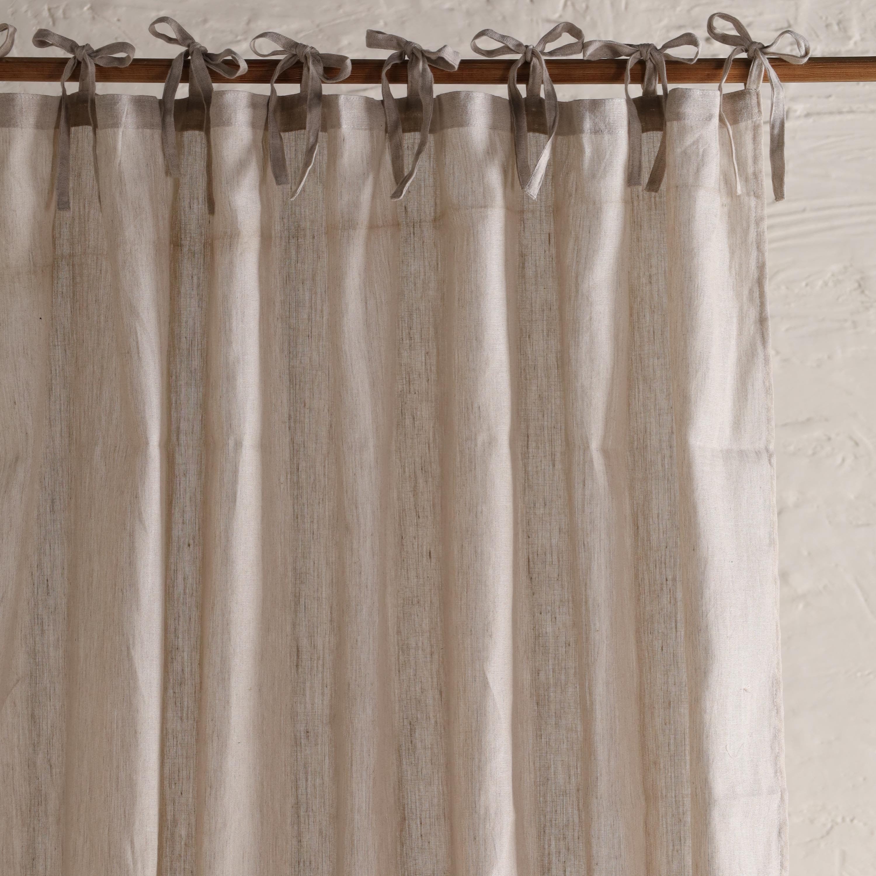 Stonewashed Linen Curtain Bohemian 1 Panel, Custom Sizes Curtain for bedroom, curtain for living room