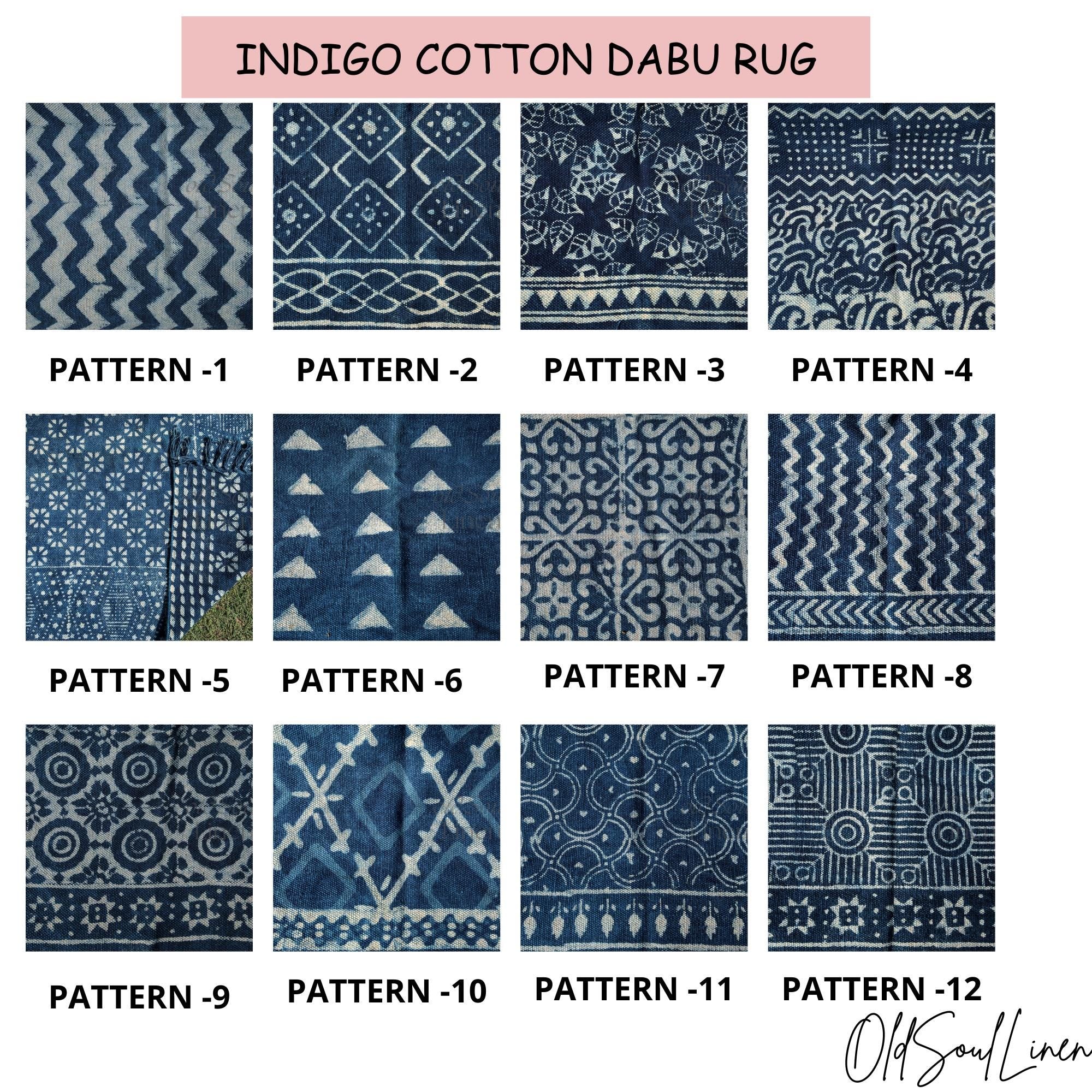 Luxury Handmade Indian Rug, Hand Block Printed Rug, Hand woven Rug, Indigo Dhurrie Rug, Large Area Rug, Outdoor/Indoor Rugs