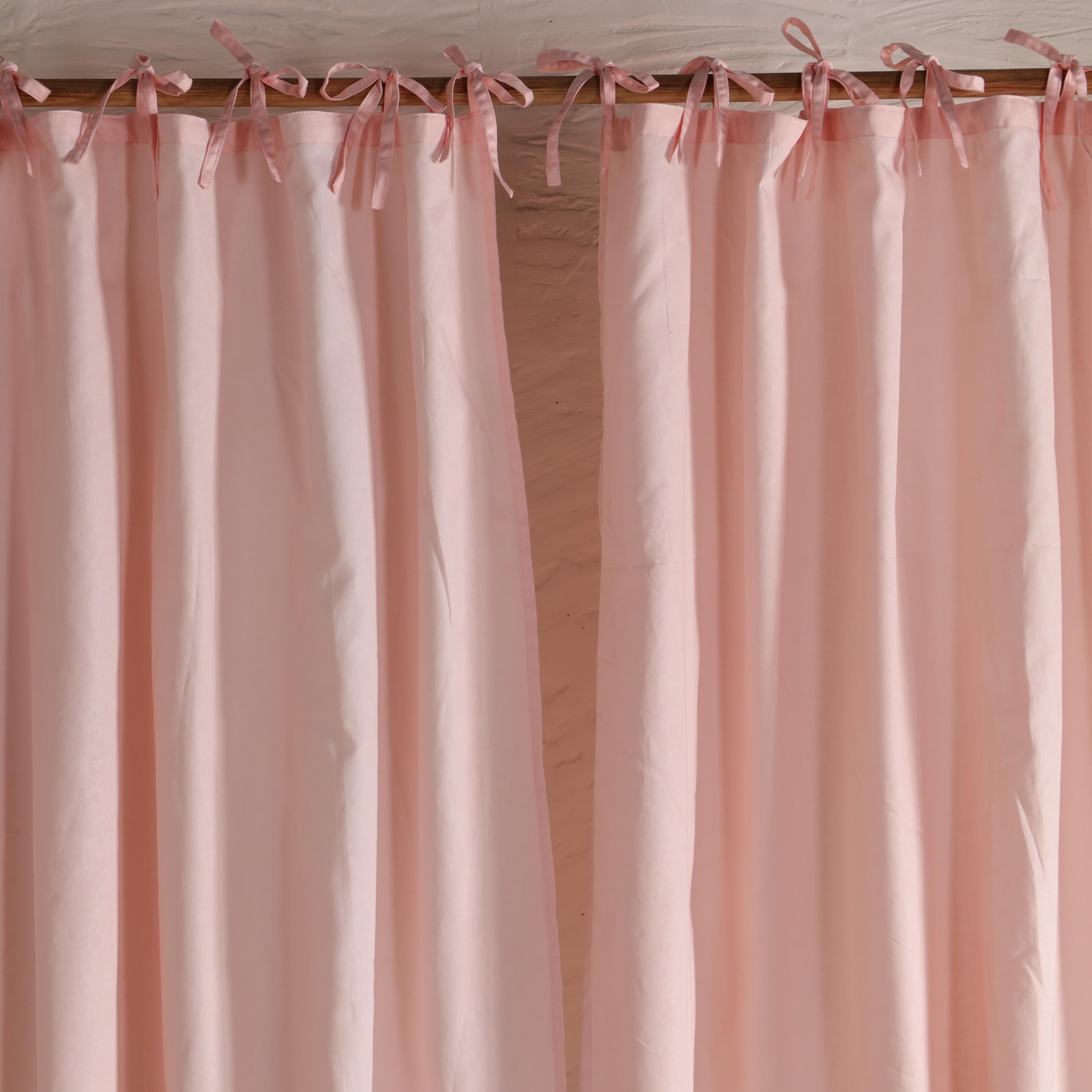 Blush Pink Satin Privacy Curtain, Decorate your House with High Quality Curtains Drapes