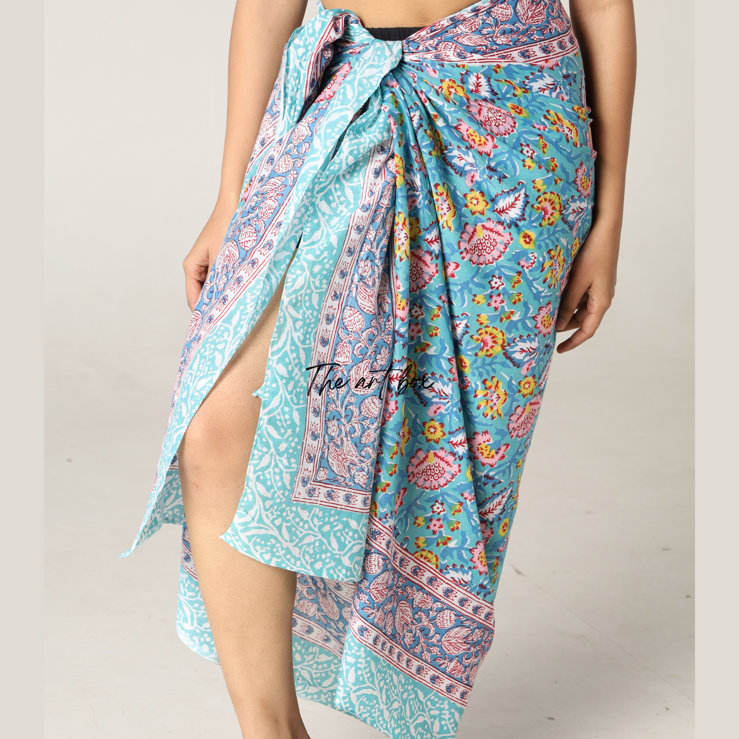 Sunflower Sunshine: Printed Sarong Cover-Up