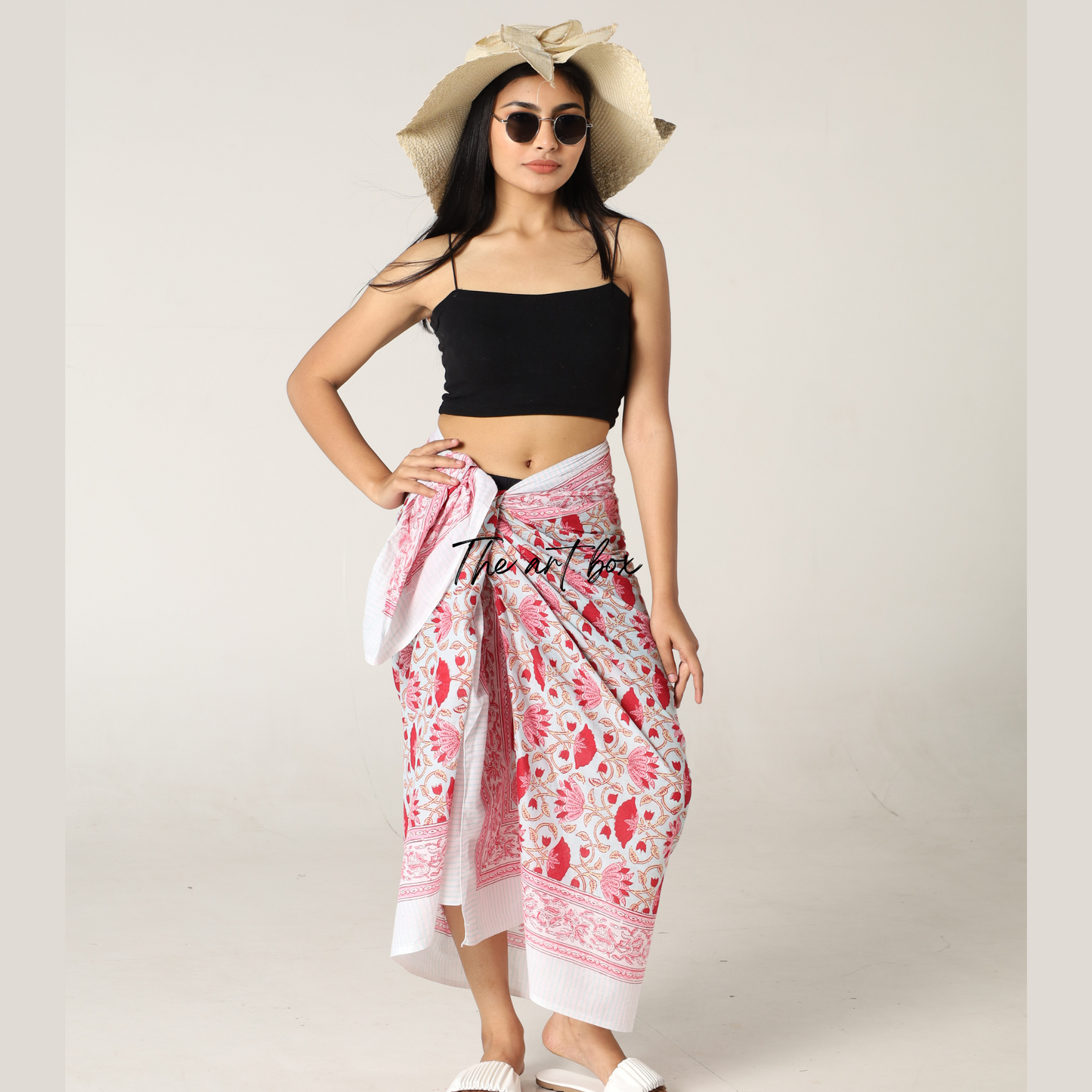 Lotus Love: Printed Beach Wrap