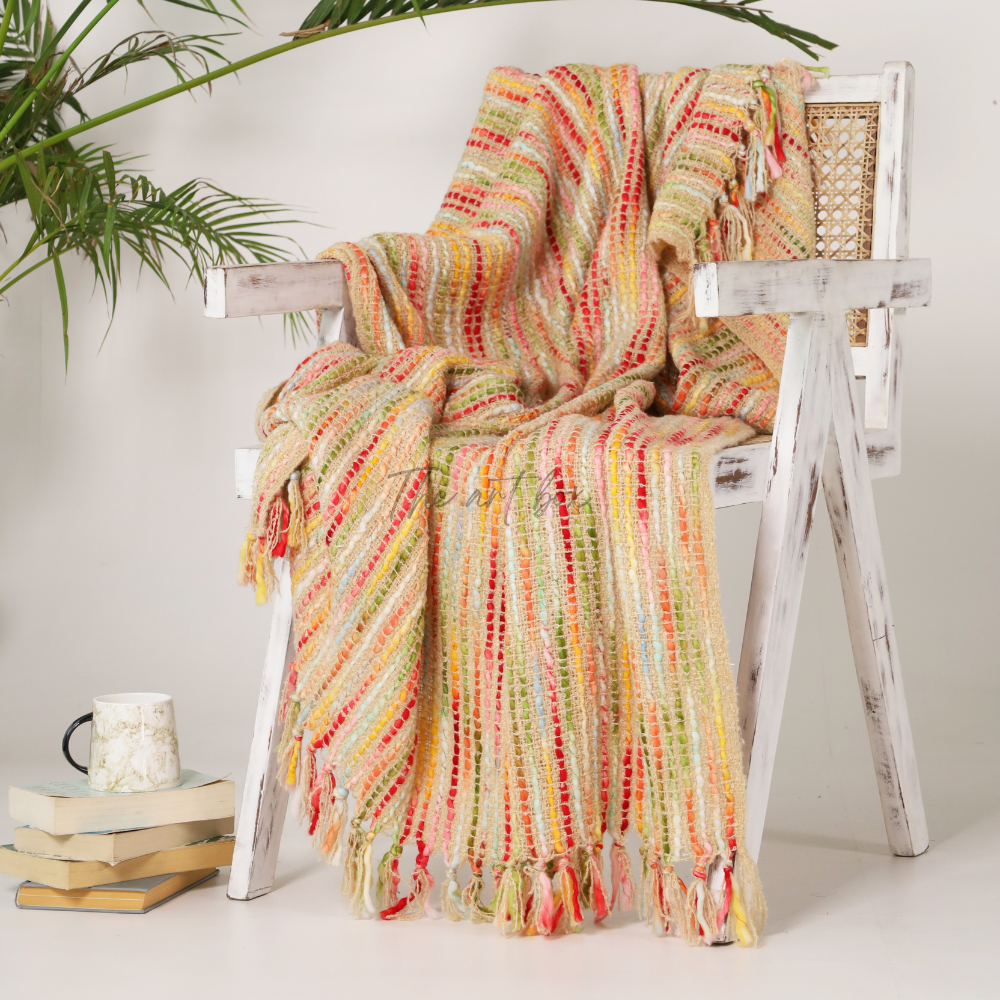 Multicolor Handwoven Throws