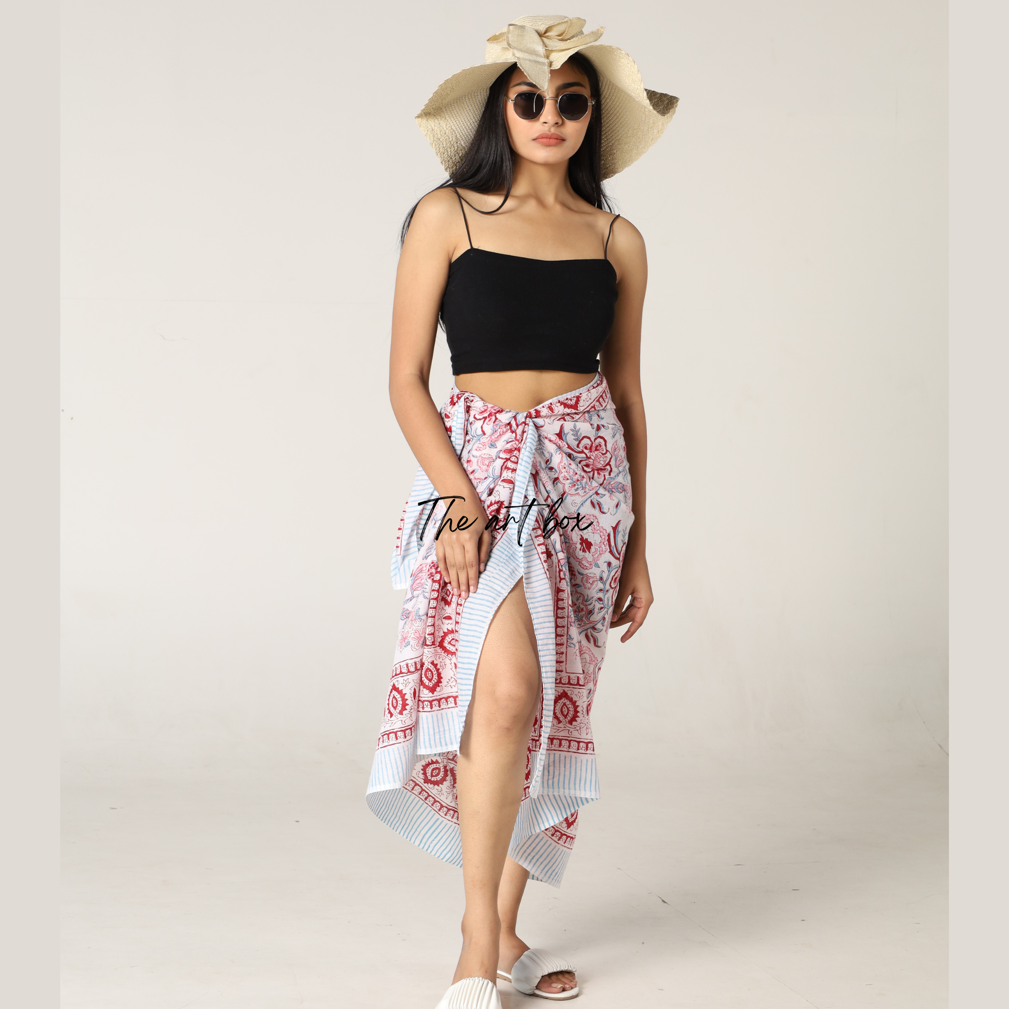 Wildflower Whimsy: Floral Sarong Cover-Up