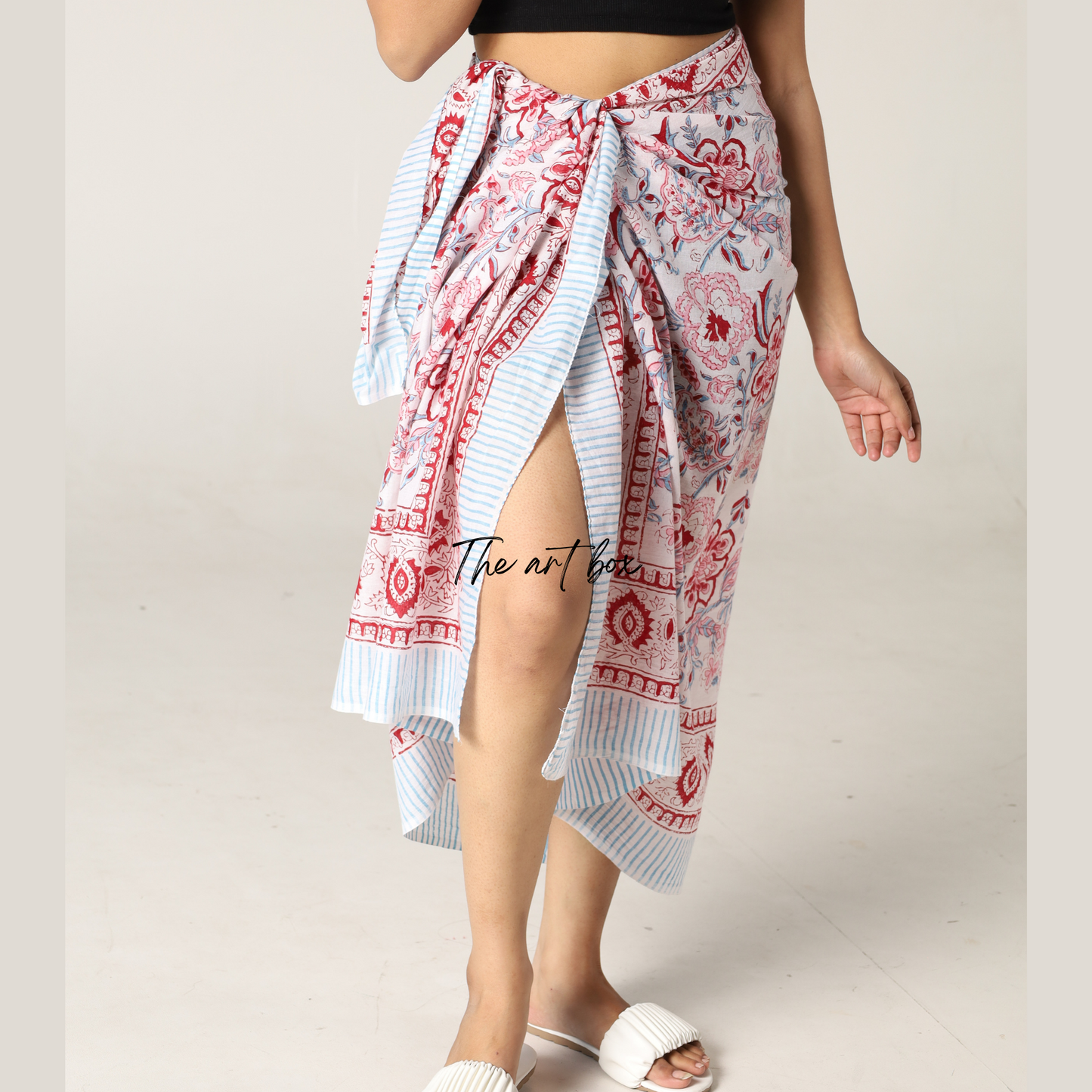 Wildflower Whimsy: Floral Sarong Cover-Up