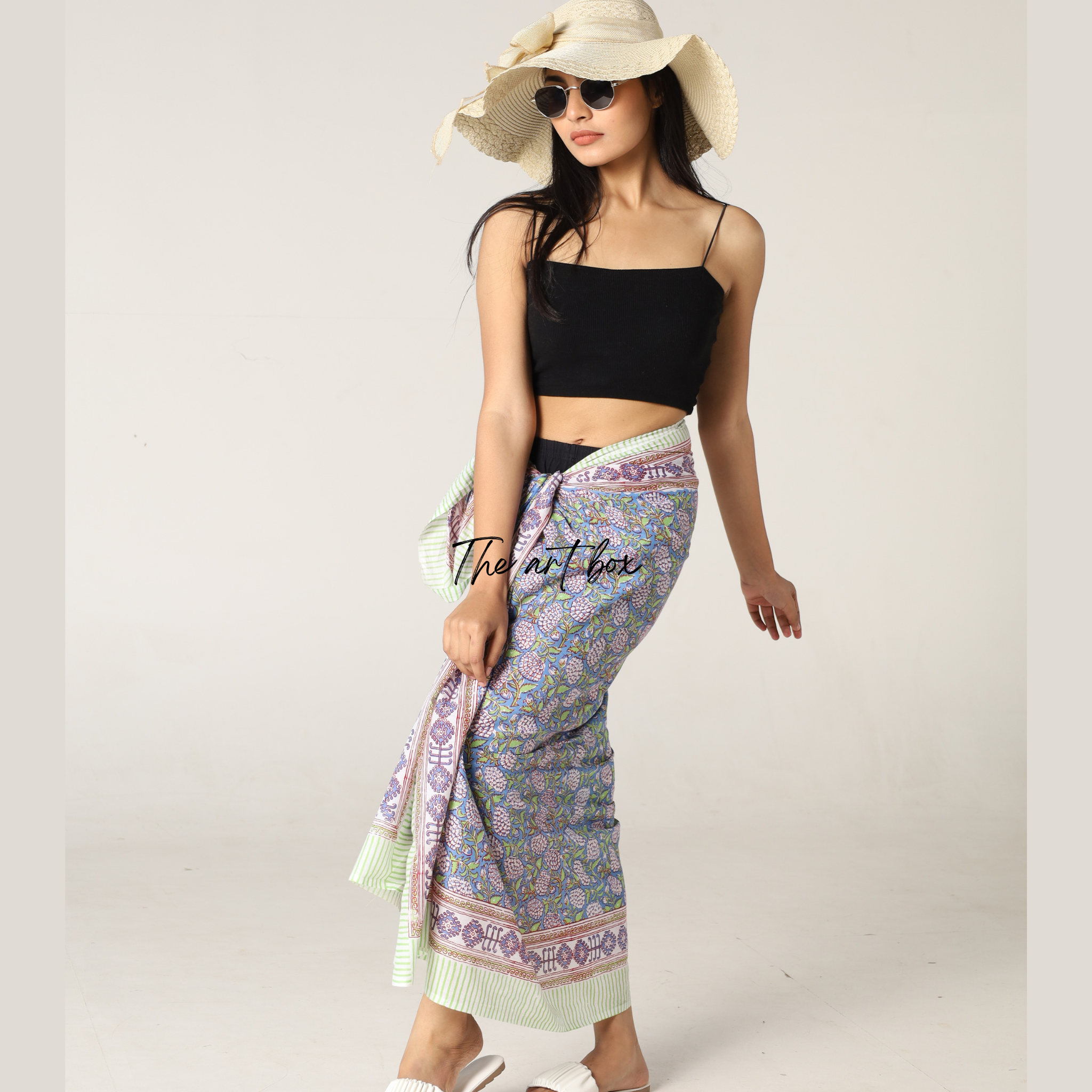 Orchid Opulence: Floral Sarong Cover-Up