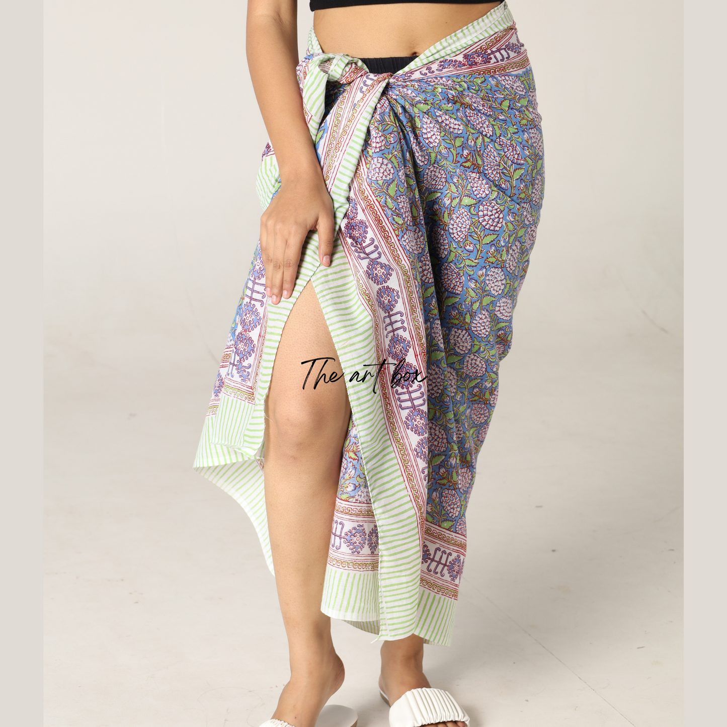 Orchid Opulence: Floral Sarong Cover-Up