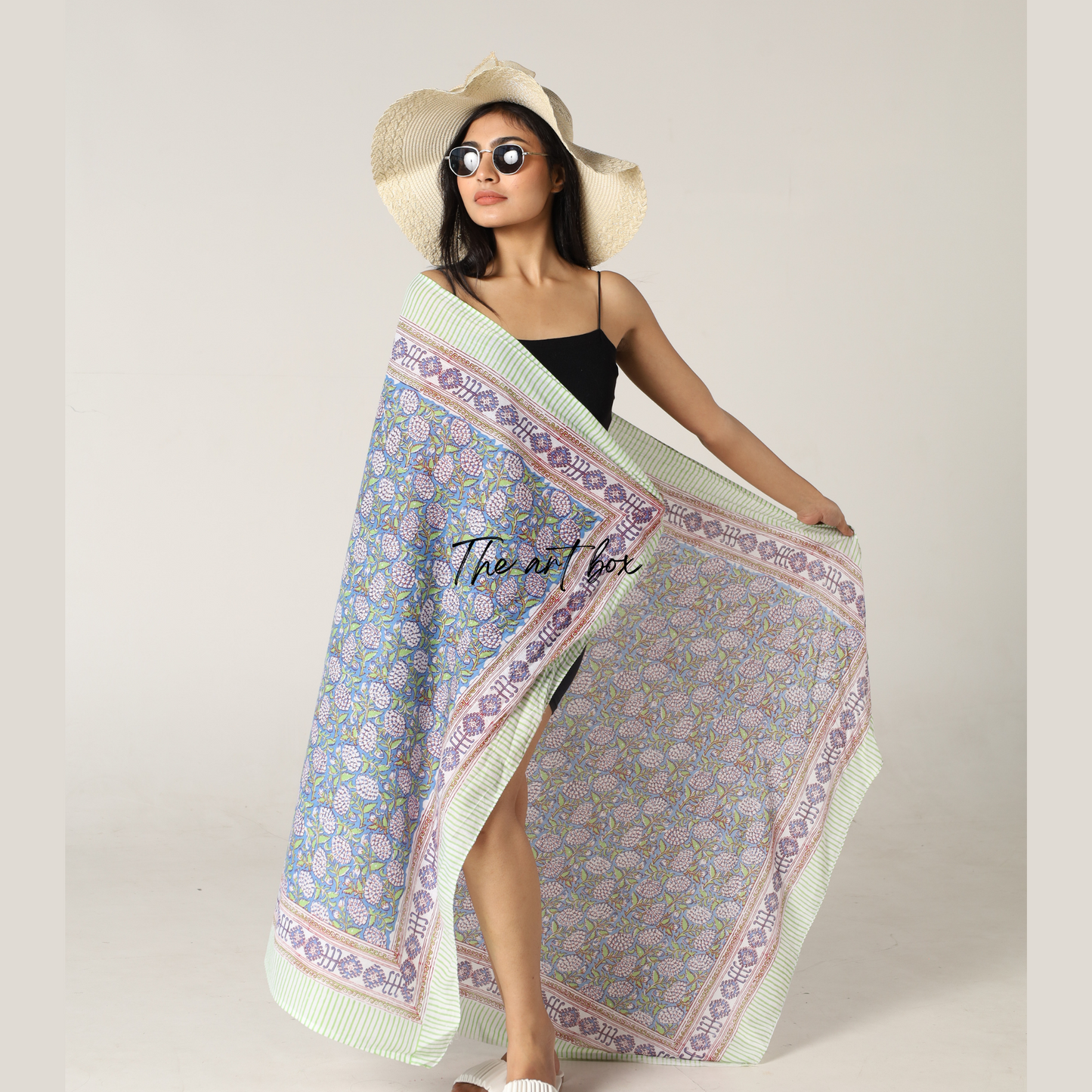 Orchid Opulence: Floral Sarong Cover-Up