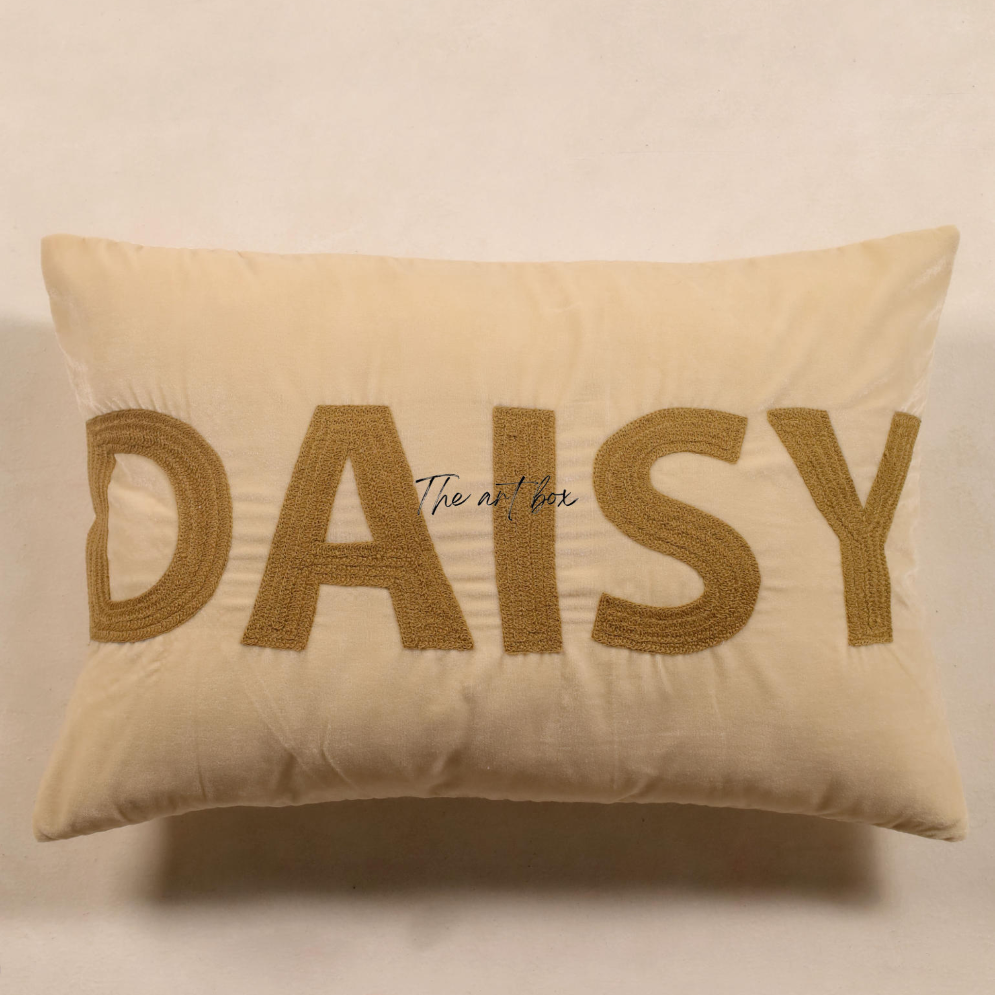 Custom Name Embroidered Cotton Pillow Cover - Personalized  Pillow Cover Home Decor