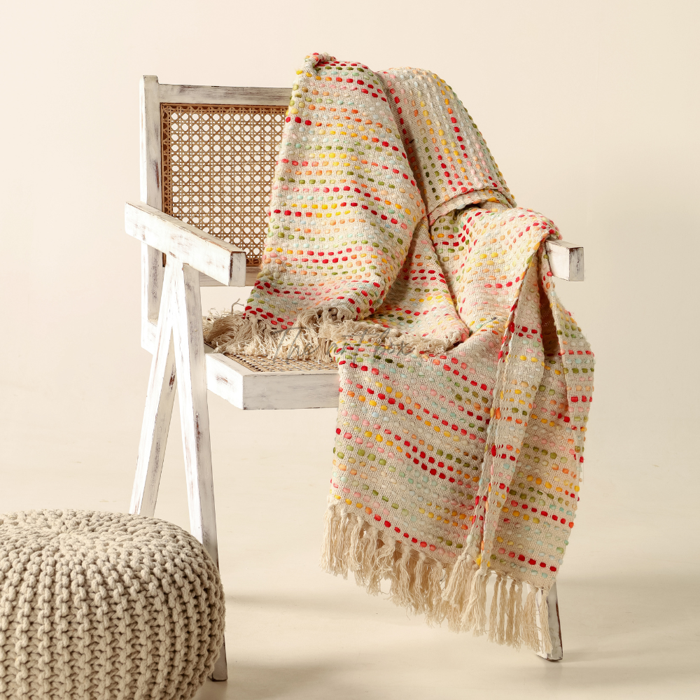 Multicolor Handwoven Throws