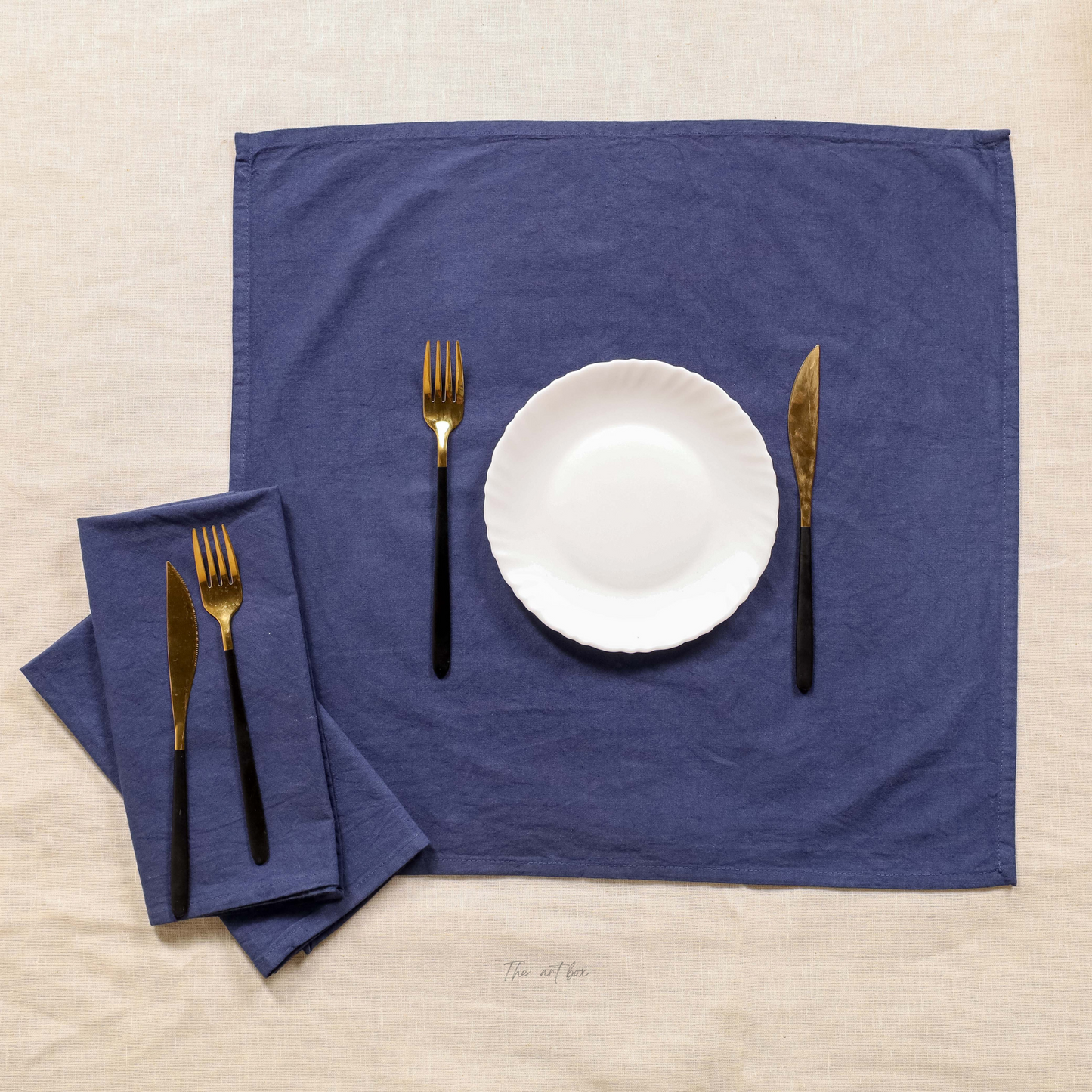 Cotton Blue Table Napkins
