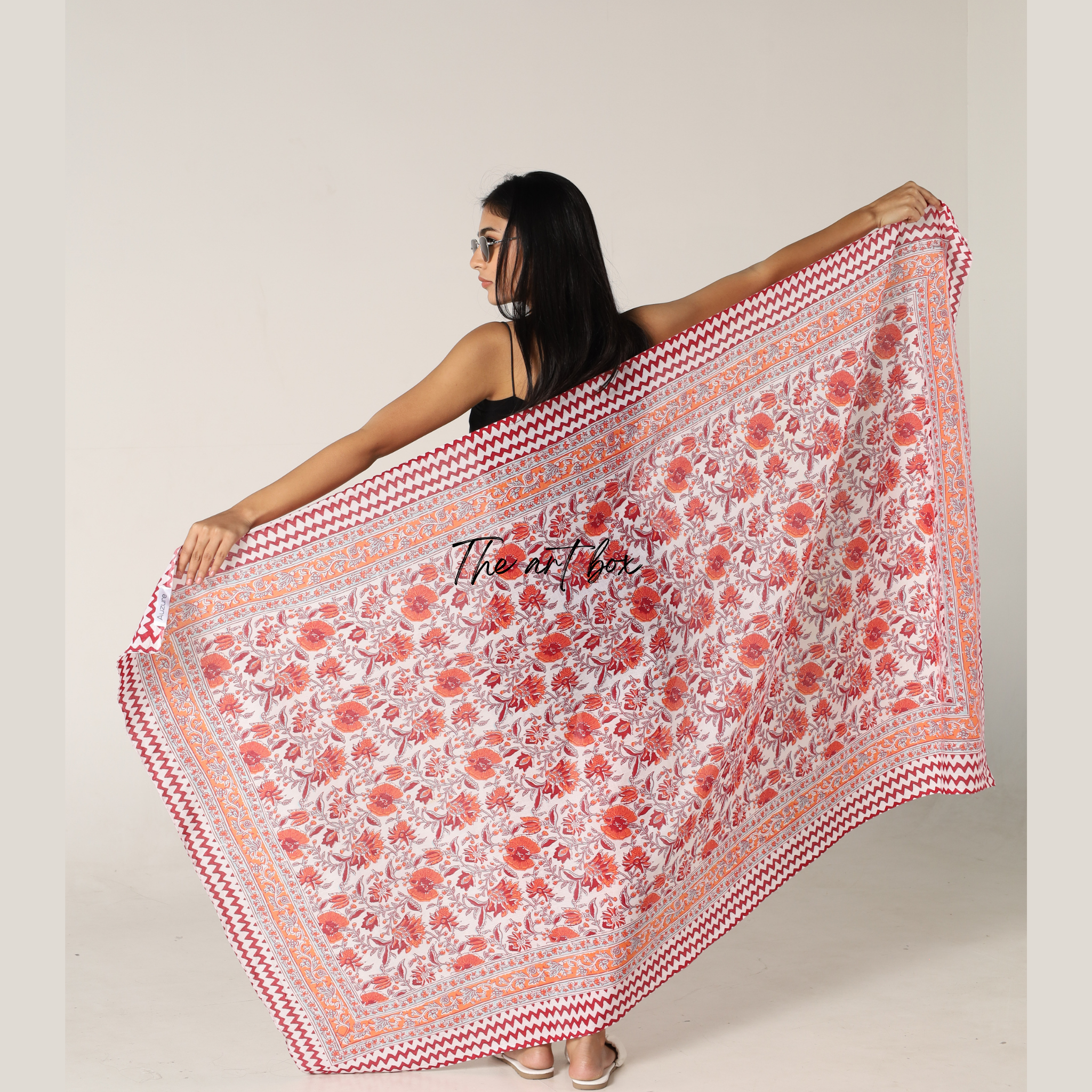 Floral Fantasy: Printed Sarong Cover-Up