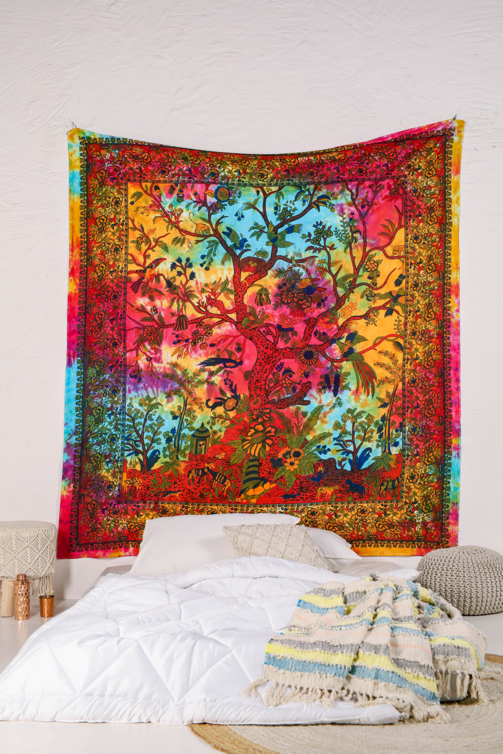 Multicolor Tree Of Life Tapestry