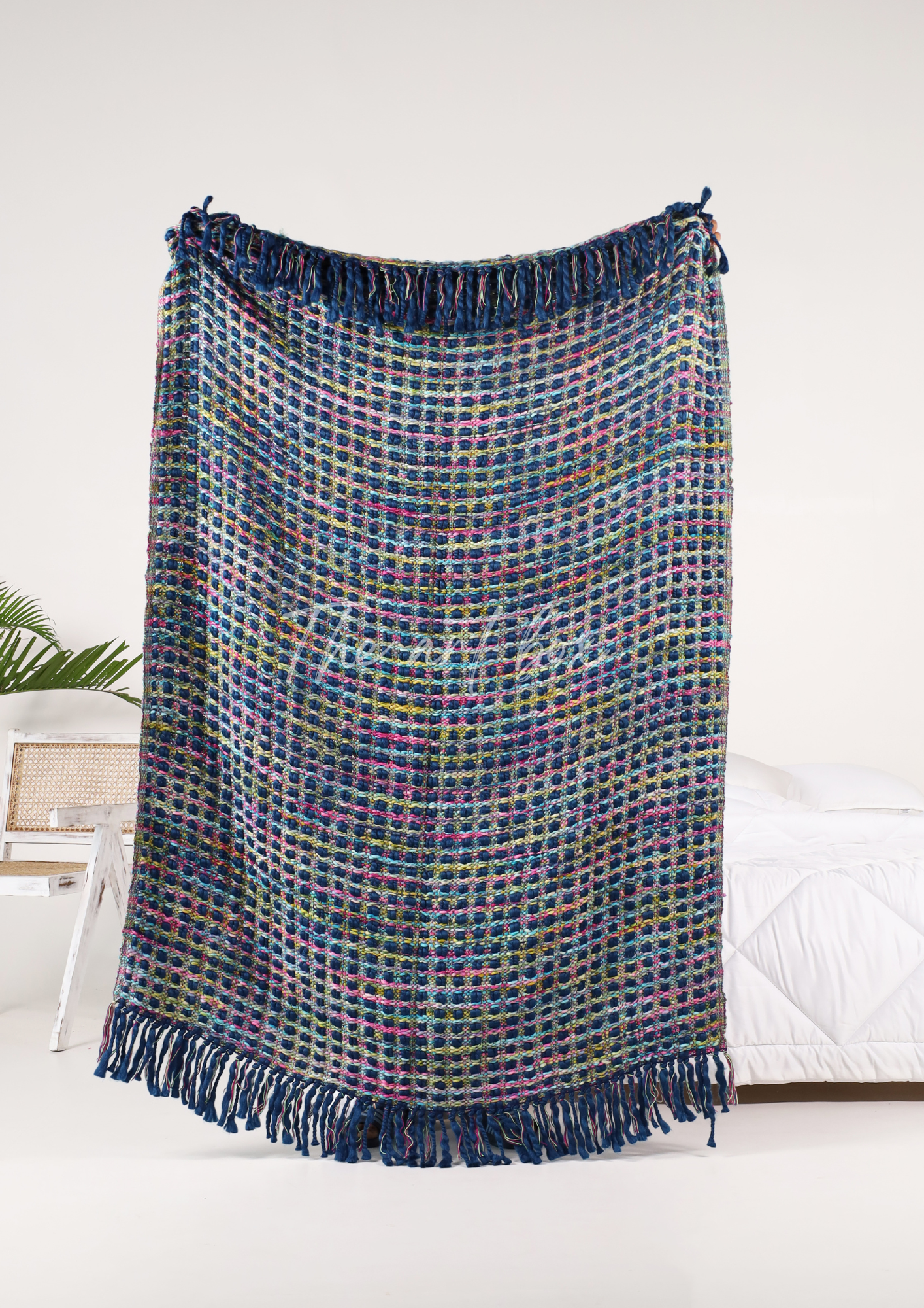 Blue Handwoven Throws