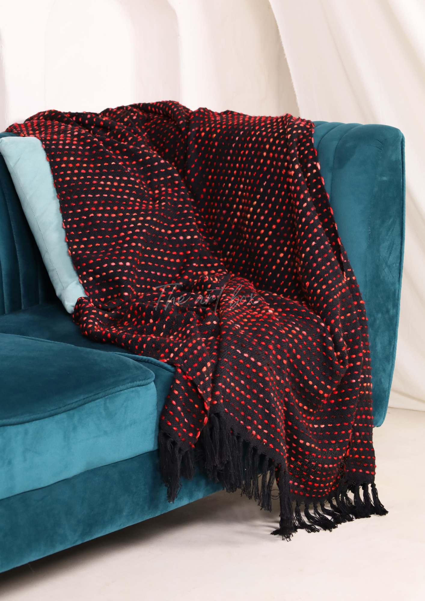 Red Handwoven Throws