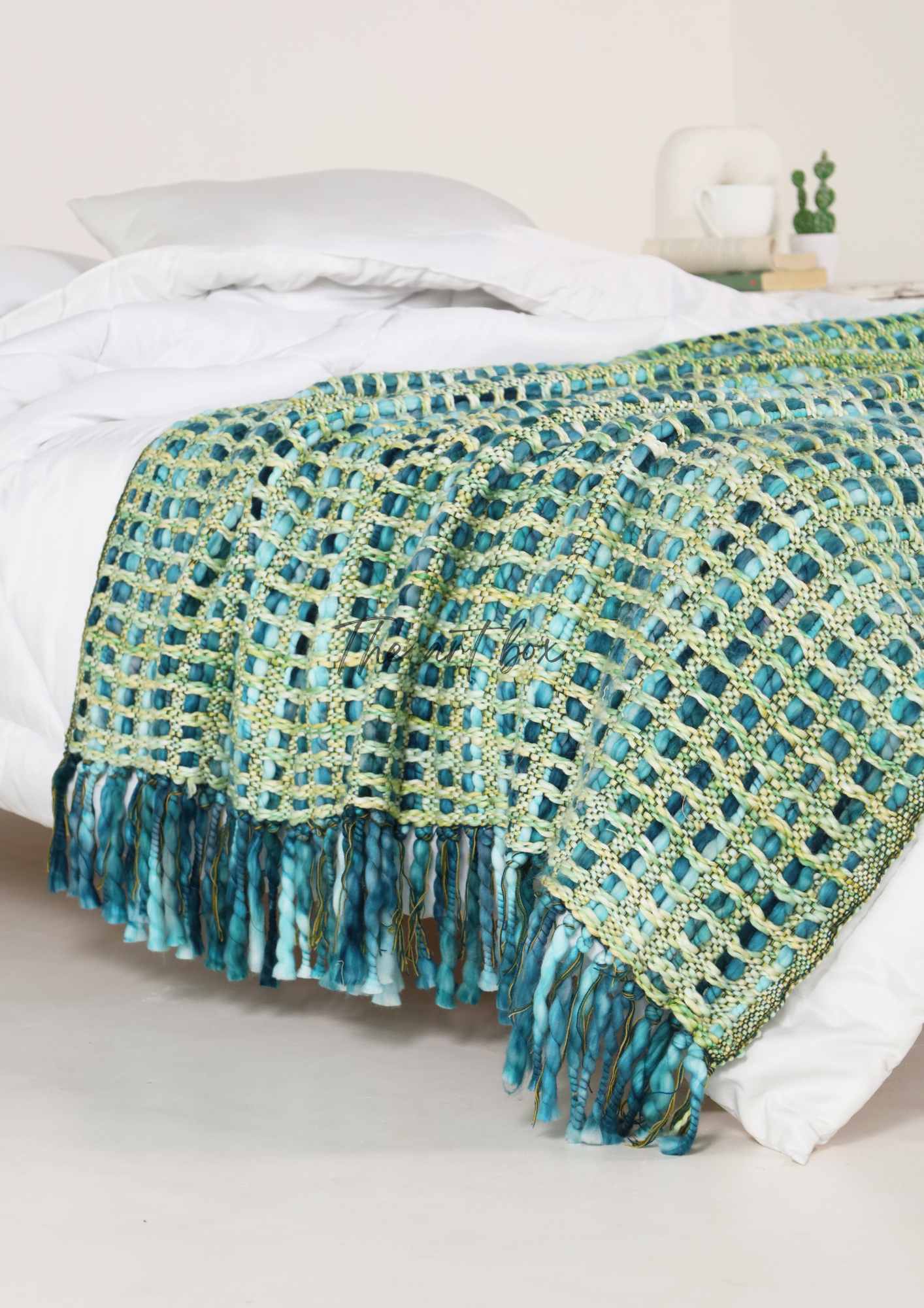 Green Handwoven Throws