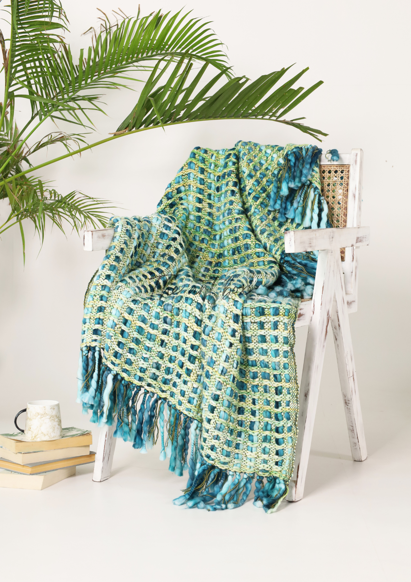 Green Handwoven Throws