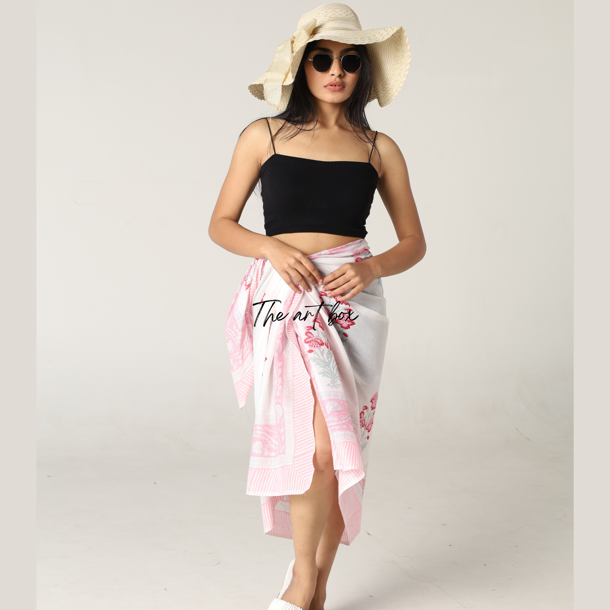 Blossom Beauty: Printed Beach Sarong