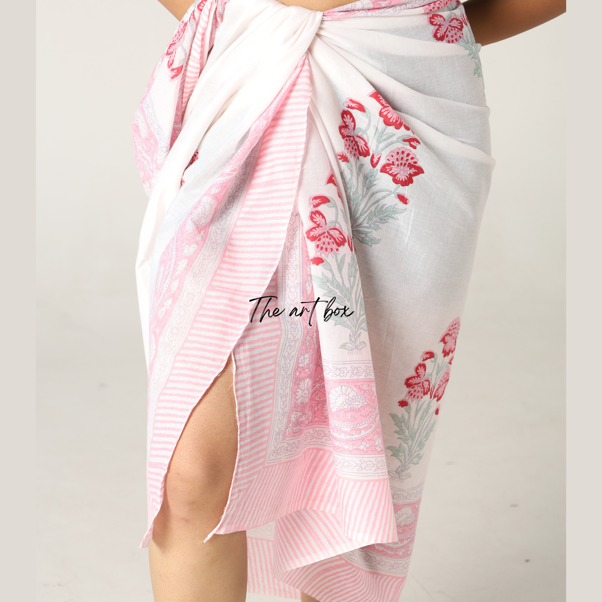 Blossom Beauty: Printed Beach Sarong