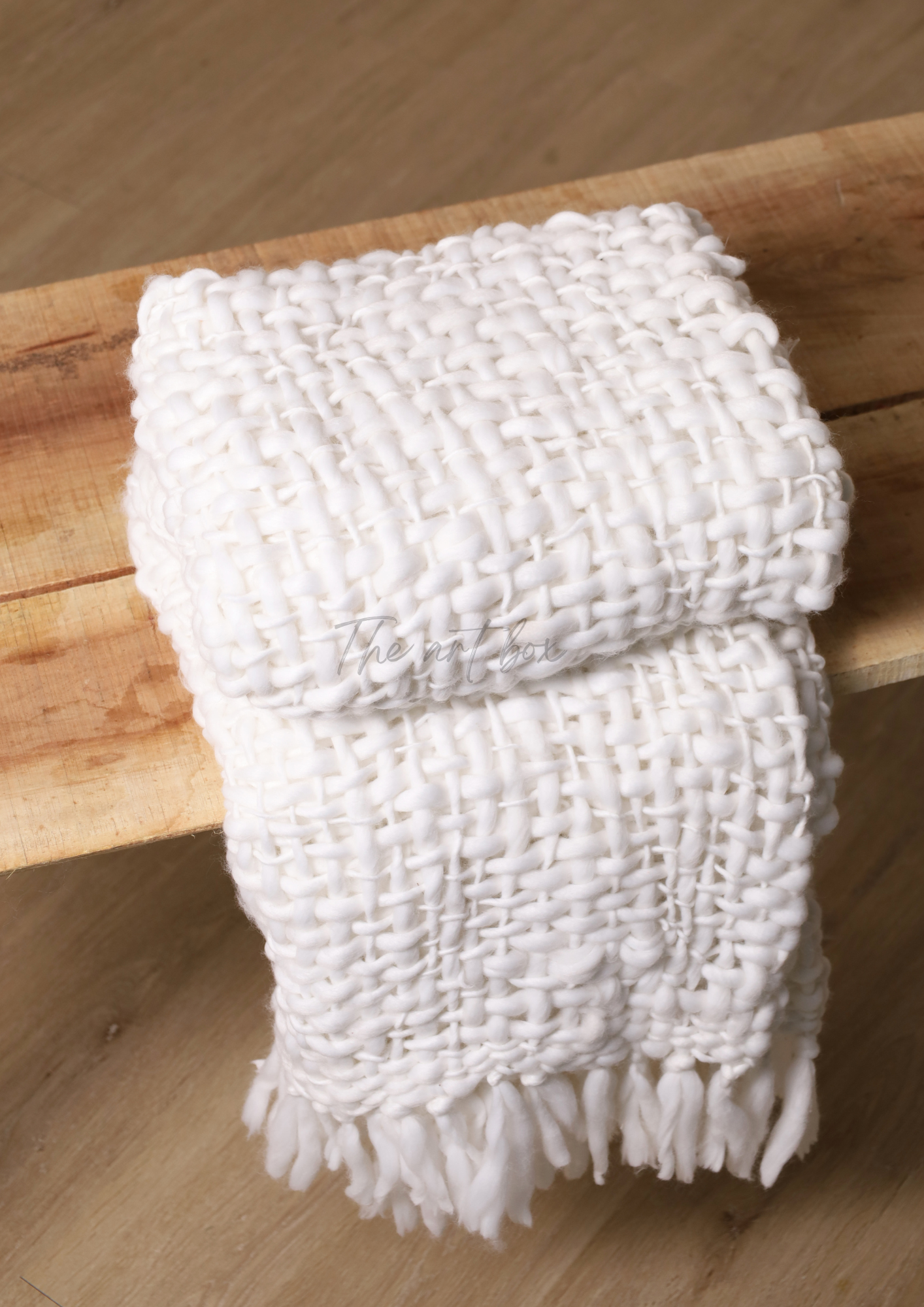 White Handwoven Throws