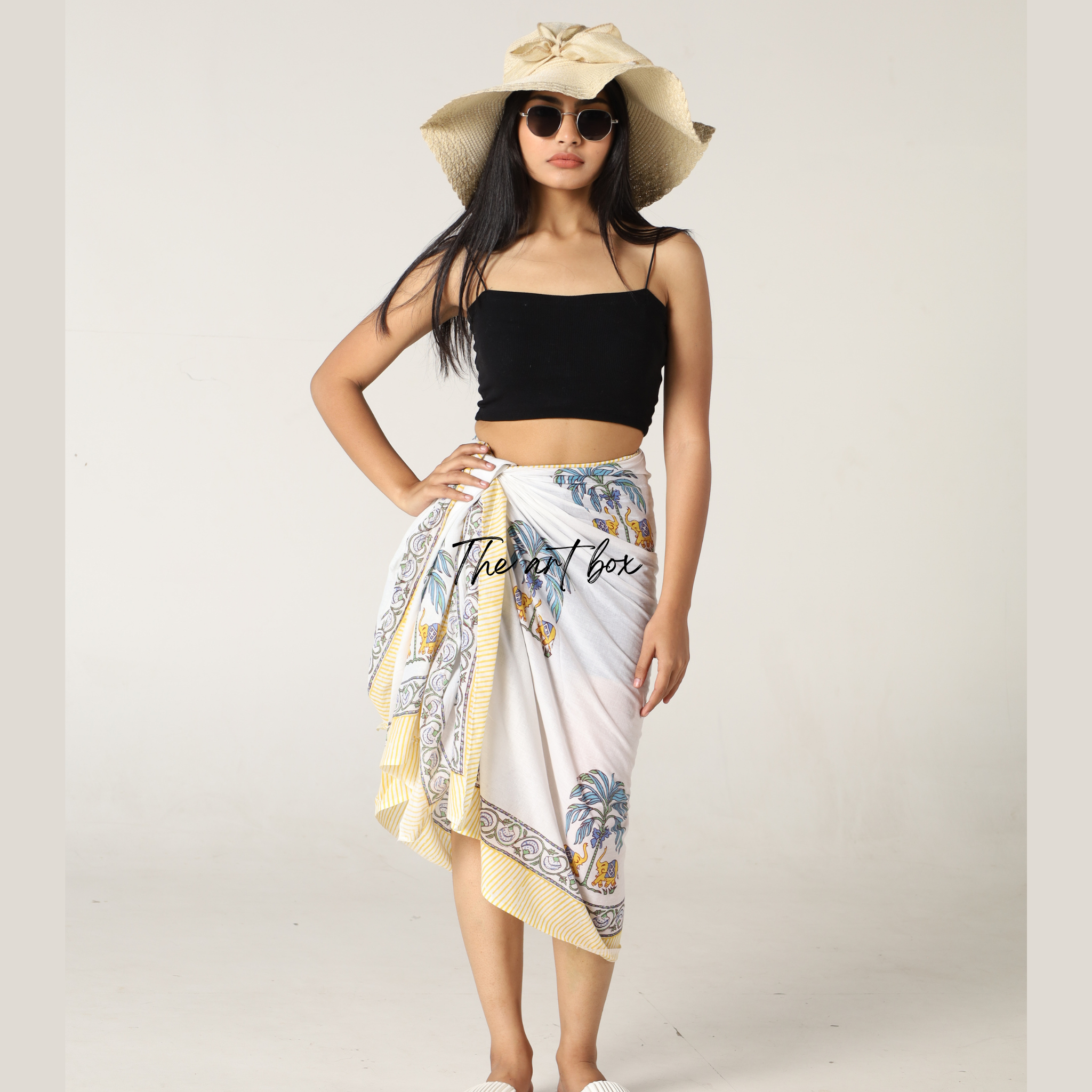 Tropical Blooms: Floral Sarong Wrap