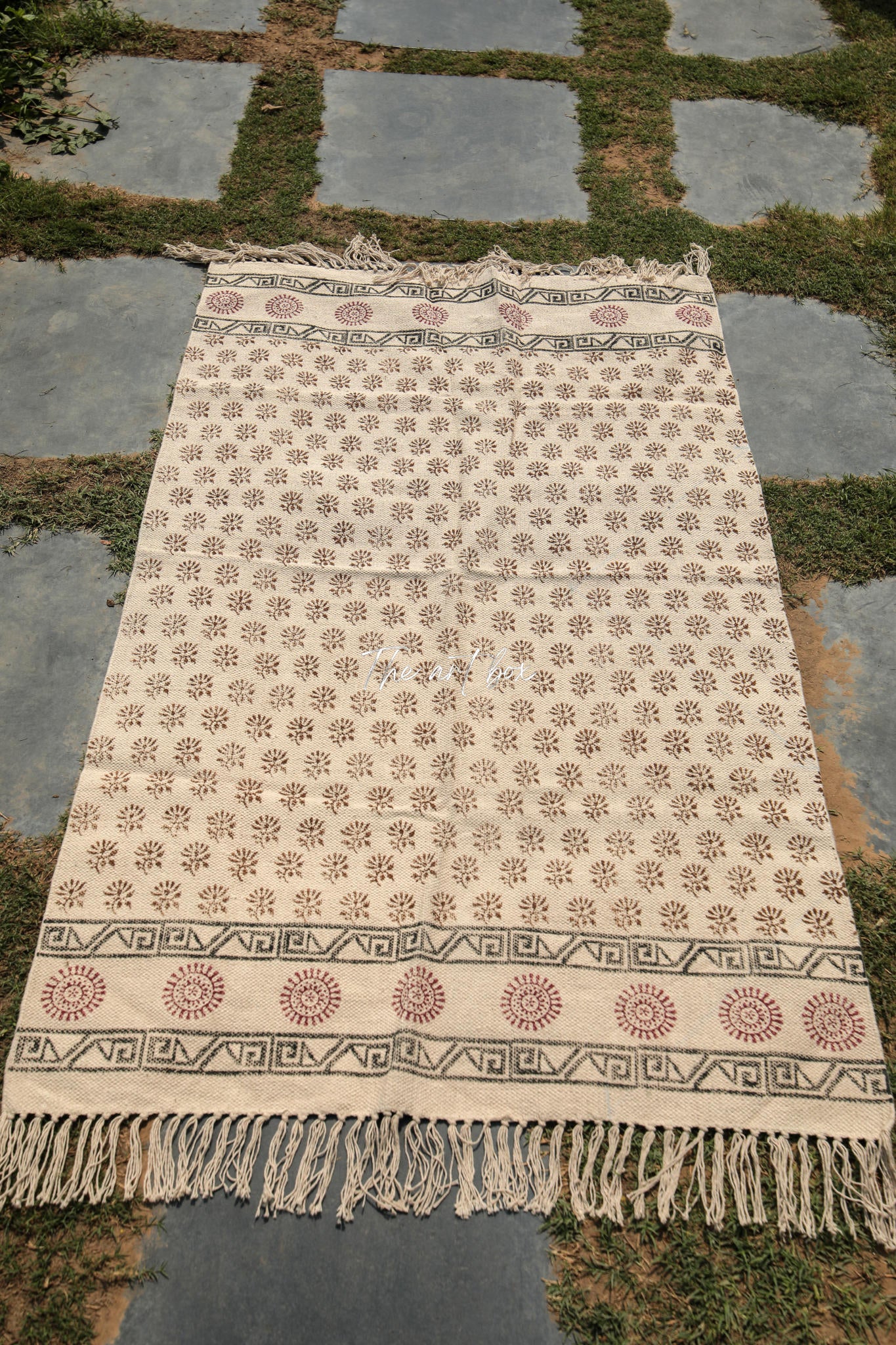 Printed Cotton Indigo Rugs