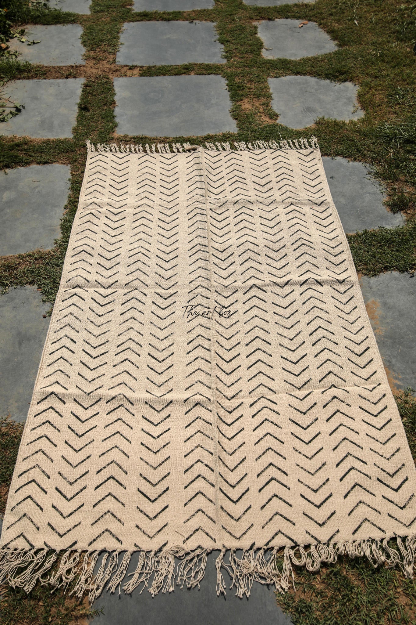 Printed Cotton Indigo Rugs