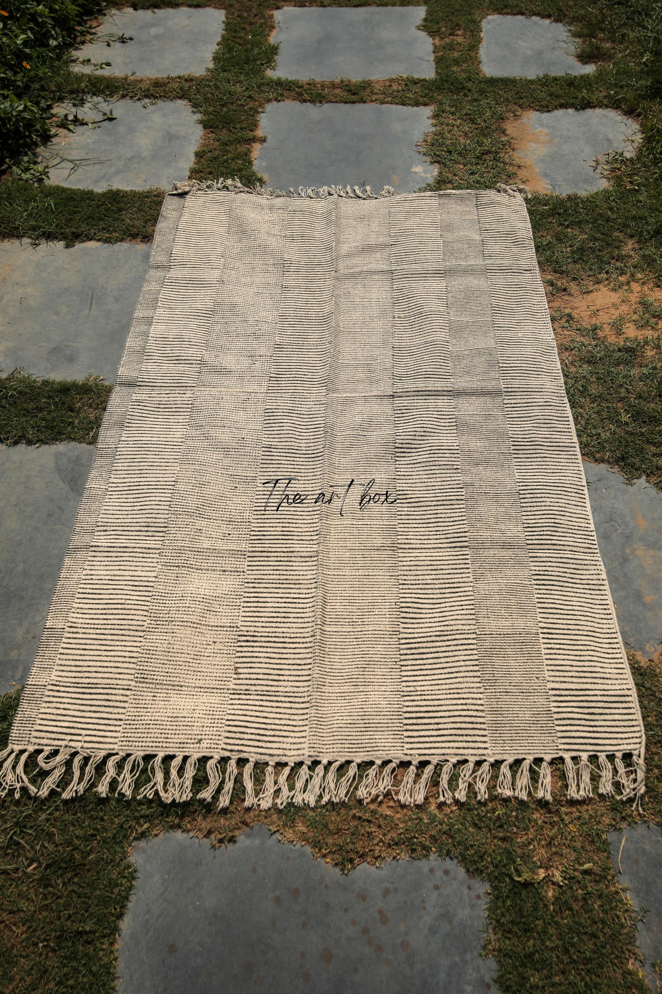 Printed Cotton Indigo Rugs